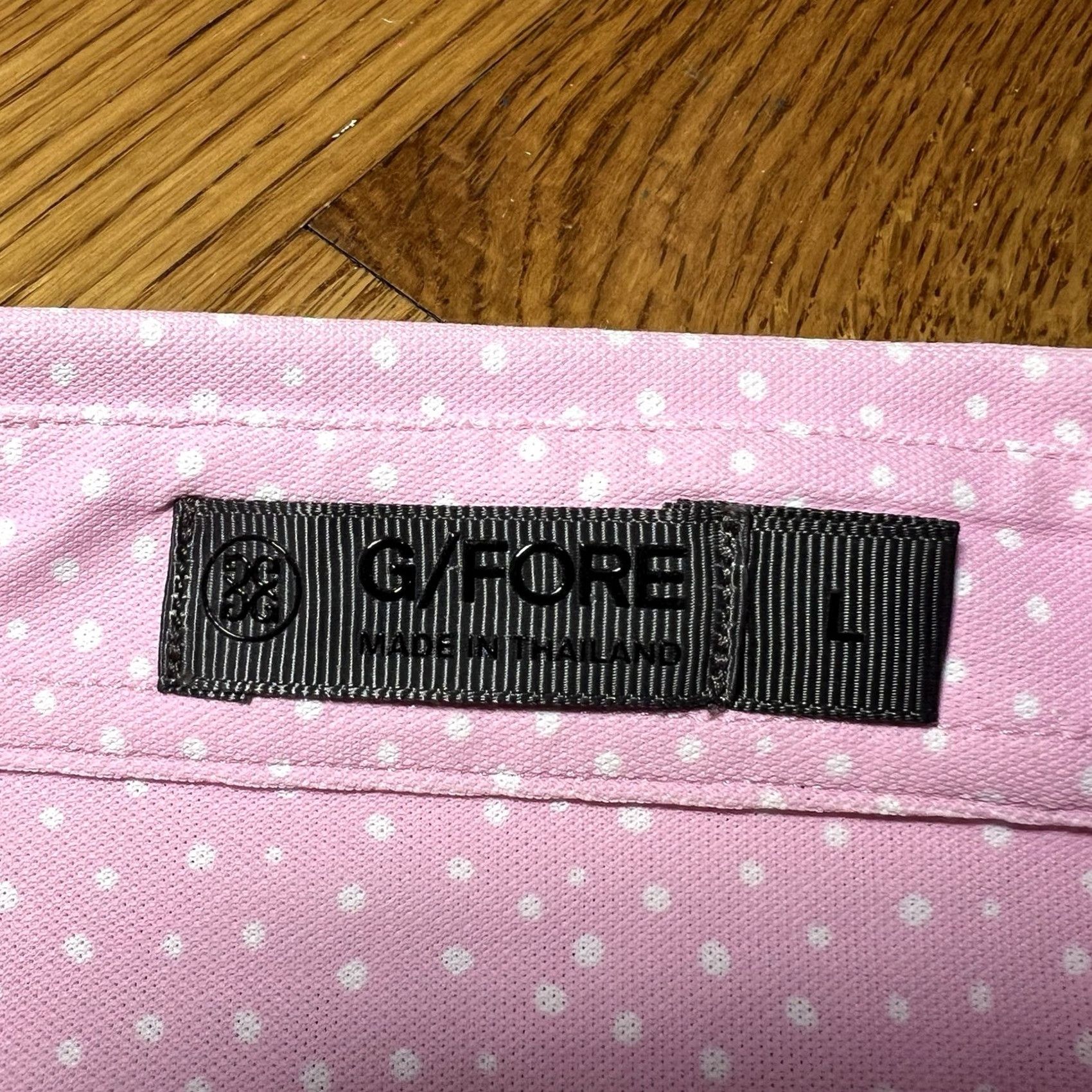 G/FORE G/Fore Polo Shirt Pink With Polka Dots Logo Short Sleeve Regular Size L Men's Size US L / EU 52-54 / 3 - 3 Thumbnail