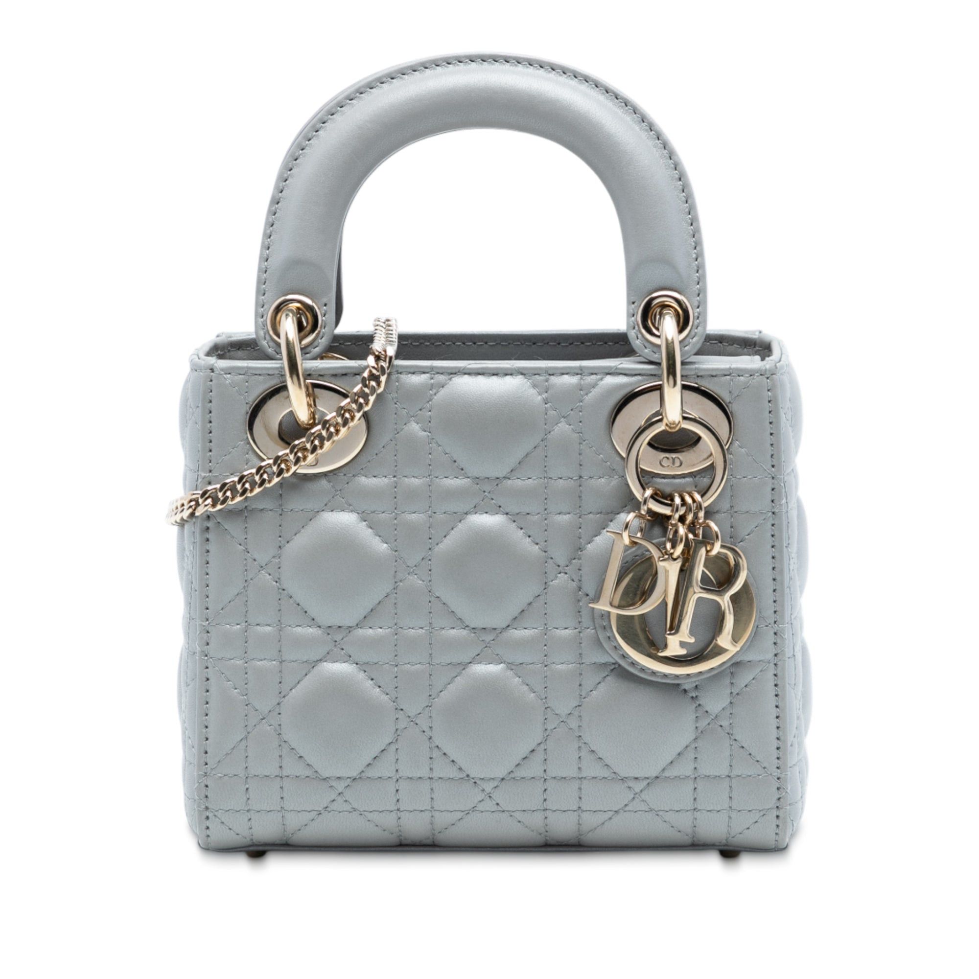 Dior Mini Lambskin Cannage Lady Dior Size ONE SIZE - 1 Thumbnail
