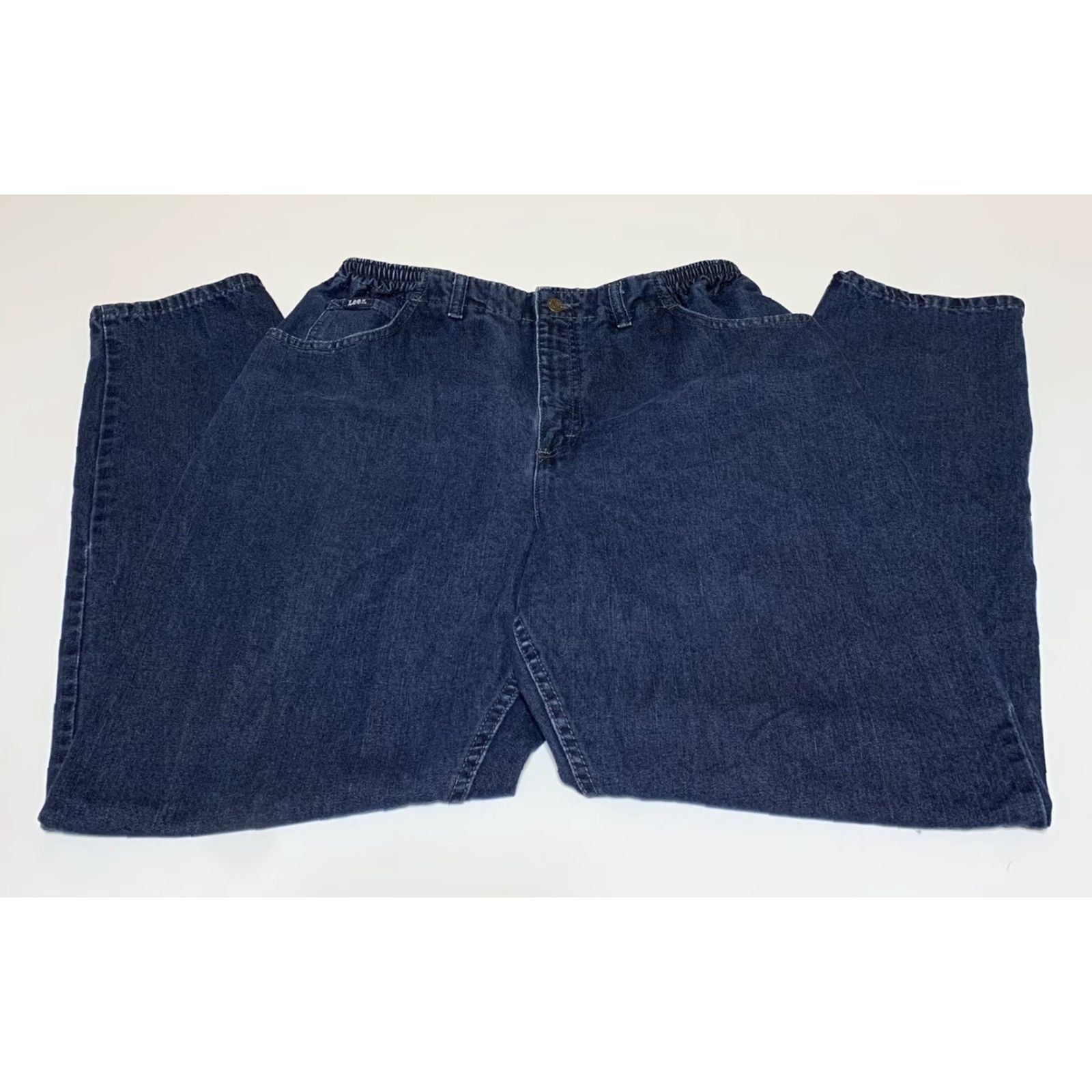 Lee VINTAGE Lee Original Womens Mom Jeans Elastic High Waist 32x30 Blue Denim Cotton Blend Relaxed Fit Women Jeans 30 In Inseam Mens? Size 24" / US 00 / IT 34 - 2 Thumbnail