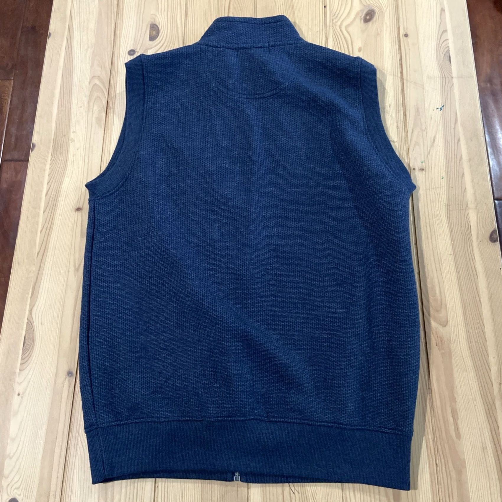 Vintage Santa Barbara Polo & Racquet Club Vest Medium Luxury Solid Blue Polyester Rayon Button Puffer Jacket All Seasons Golf Men M Regular Vintage No 90s Size US M / EU 48-50 / 2 - 7 Thumbnail