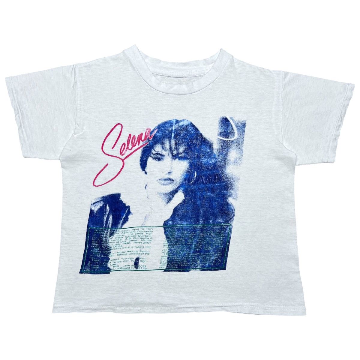 Rap Tees 1995 Selena Quintanilla Memorial Graphic Women’s Baby Tee Size S / US 4 / IT 40 - 1 Thumbnail