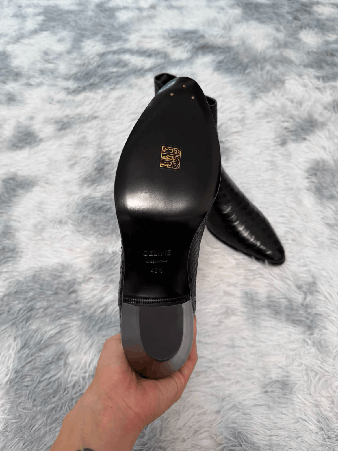 Celine Sz 42.5 Celine Jacno Snake Skin Boots Size US 9.5 / EU 42-43 - 4 Thumbnail