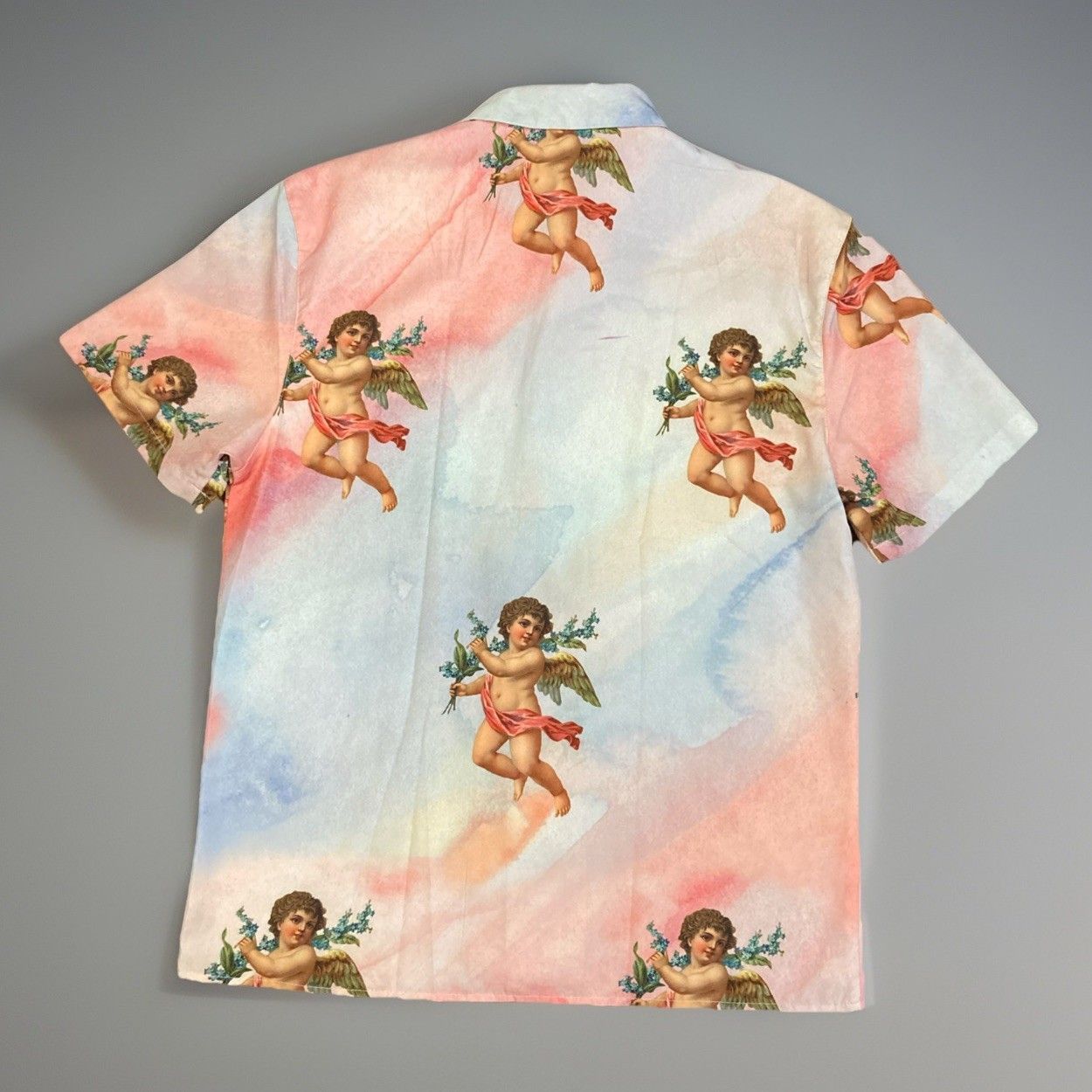Fashion Nova Fashion Nova Angel Cherub Short Sleeve Pastel Shirt Pink Size US M / EU 48-50 / 2 - 2 Thumbnail
