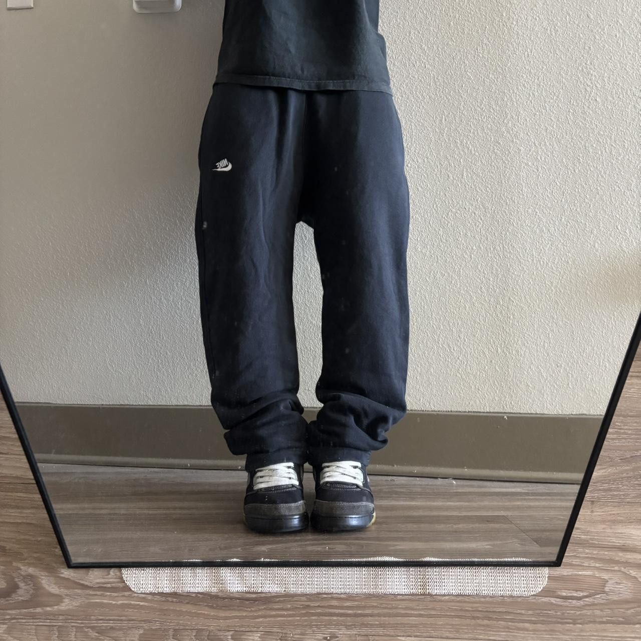 Nike Crazy Vintage Y2K/2000s Black Nike Streetwear Essential Sweatpants! Fits S Size US 30 / EU 46 - 2 Thumbnail