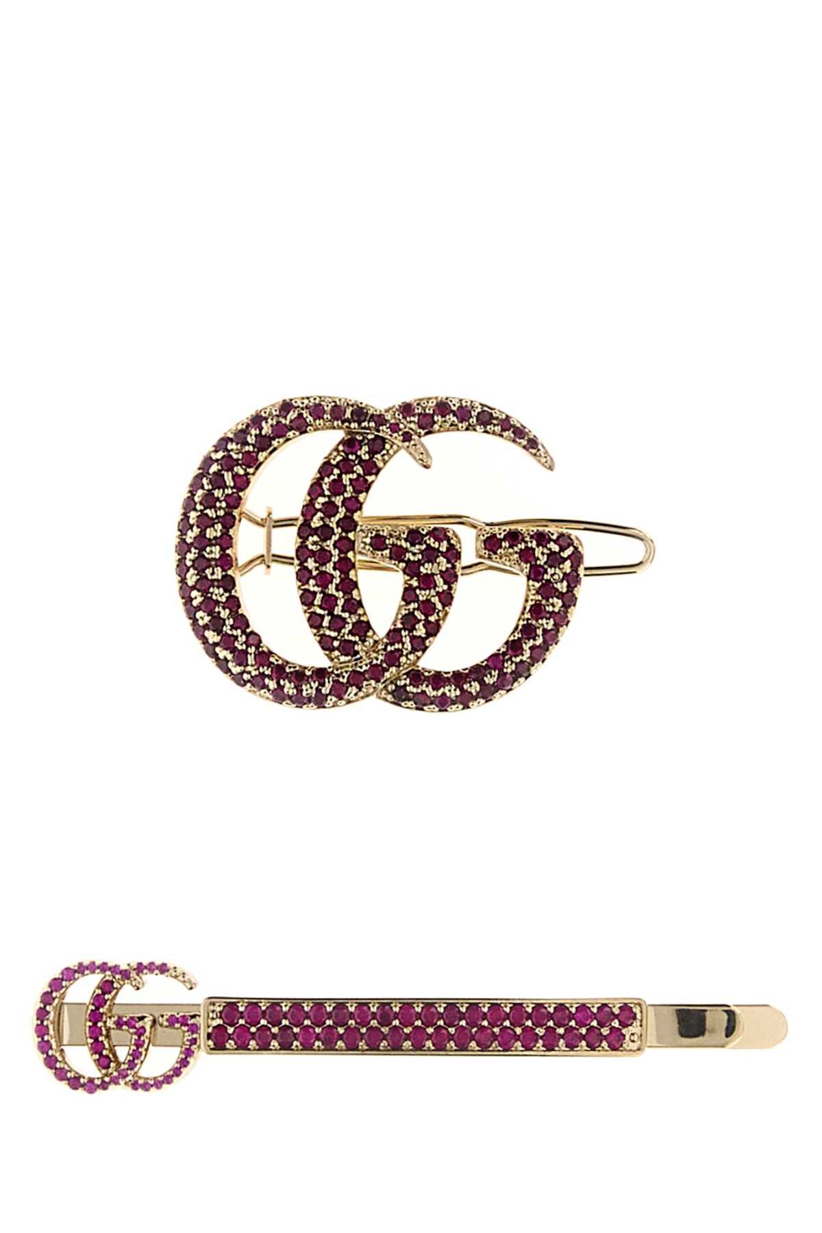 Gucci Platinum Metal Hair Clips Set Size ONE SIZE - 1 Thumbnail