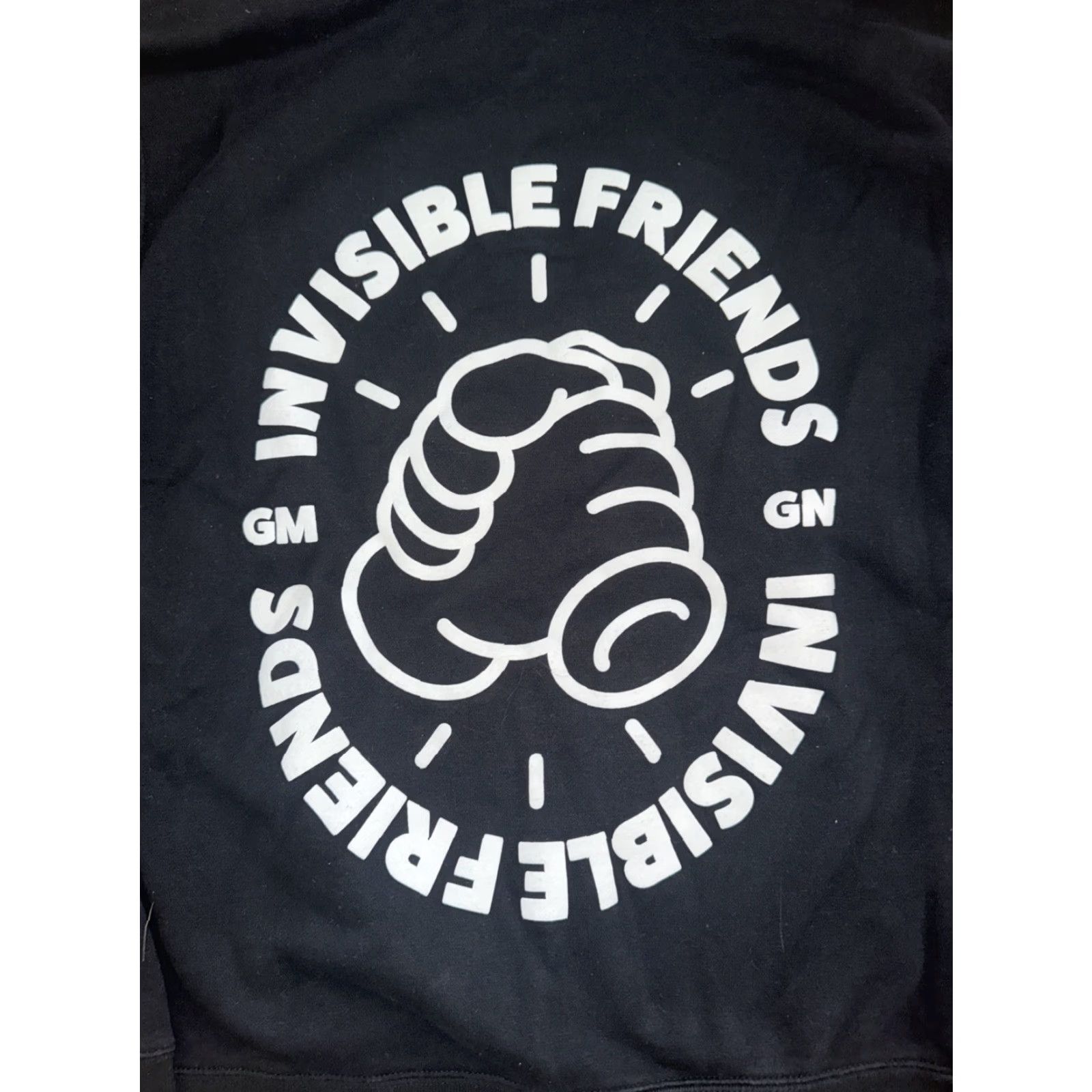 Vintage Invisible Friends Hoodie Men Large Black Crypto NFT 24x27 Size US L / EU 52-54 / 3 - 8 Thumbnail