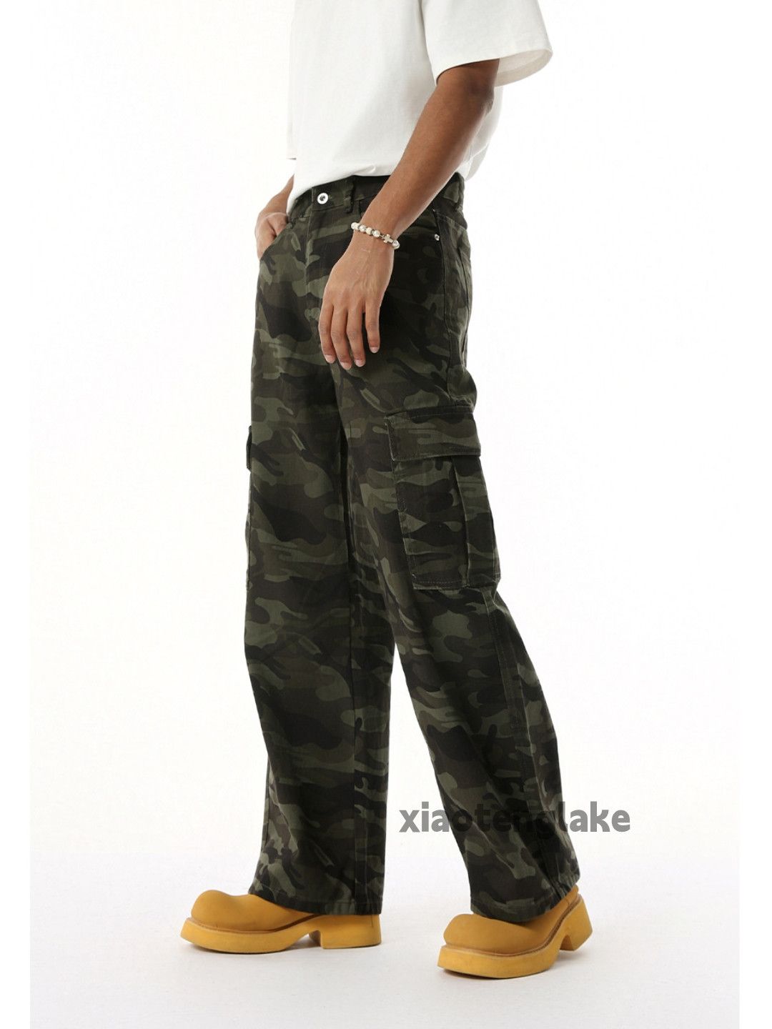 Designer × Japanese Brand × Vintage Utility military outdoor skate hiphop cargo camo pants Size US 30 / EU 46 - 1 Thumbnail