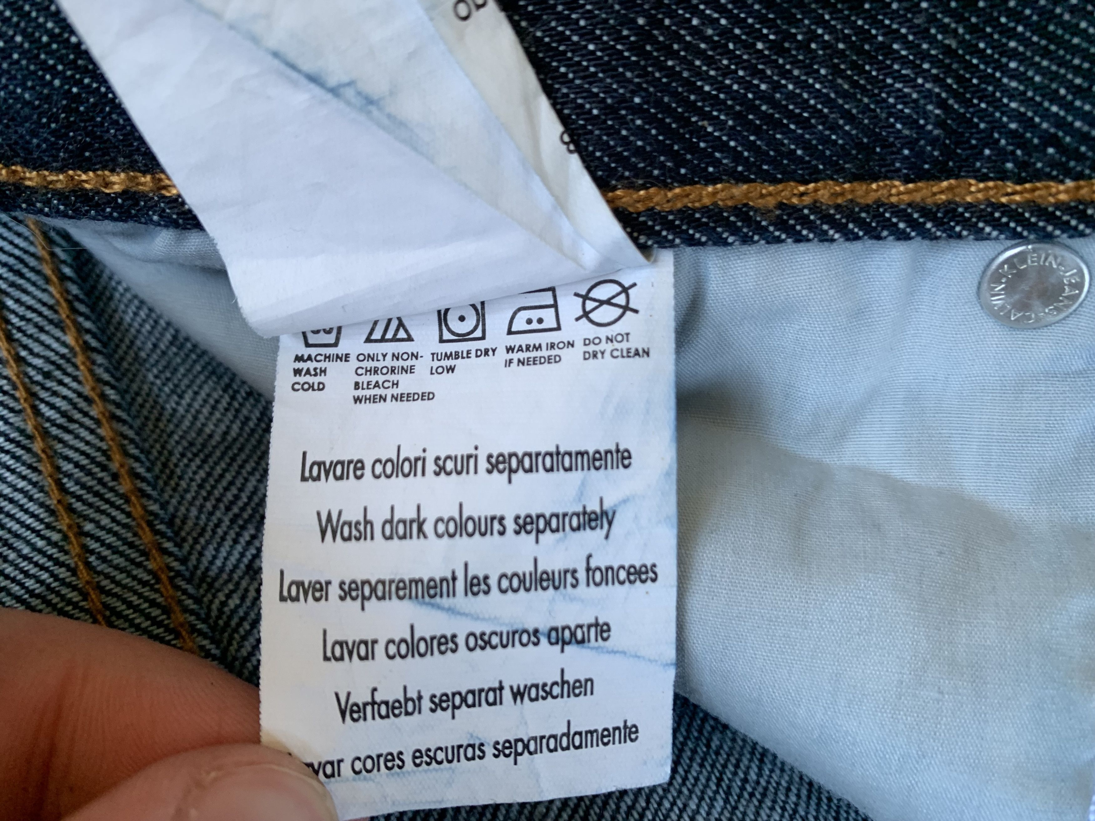 Calvin Klein × Denime Calvin Klein Blue Denim Jeans Size US 34 / EU 50 - 10 Thumbnail