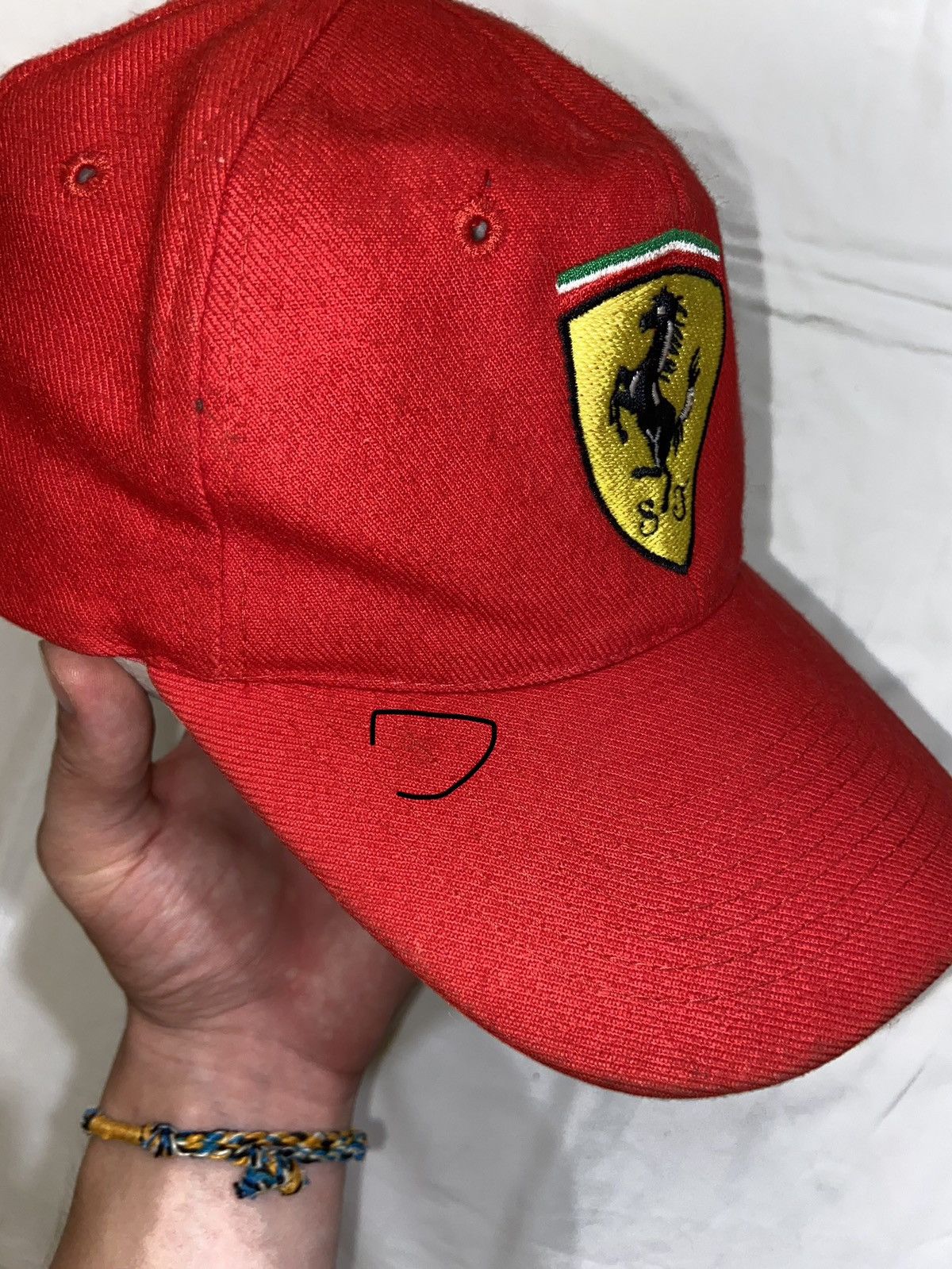 Ferrari × Vintage Vintage Ferrari red 90’s Y2K racing streetwear hat cap f-1 Size ONE SIZE - 14 Thumbnail