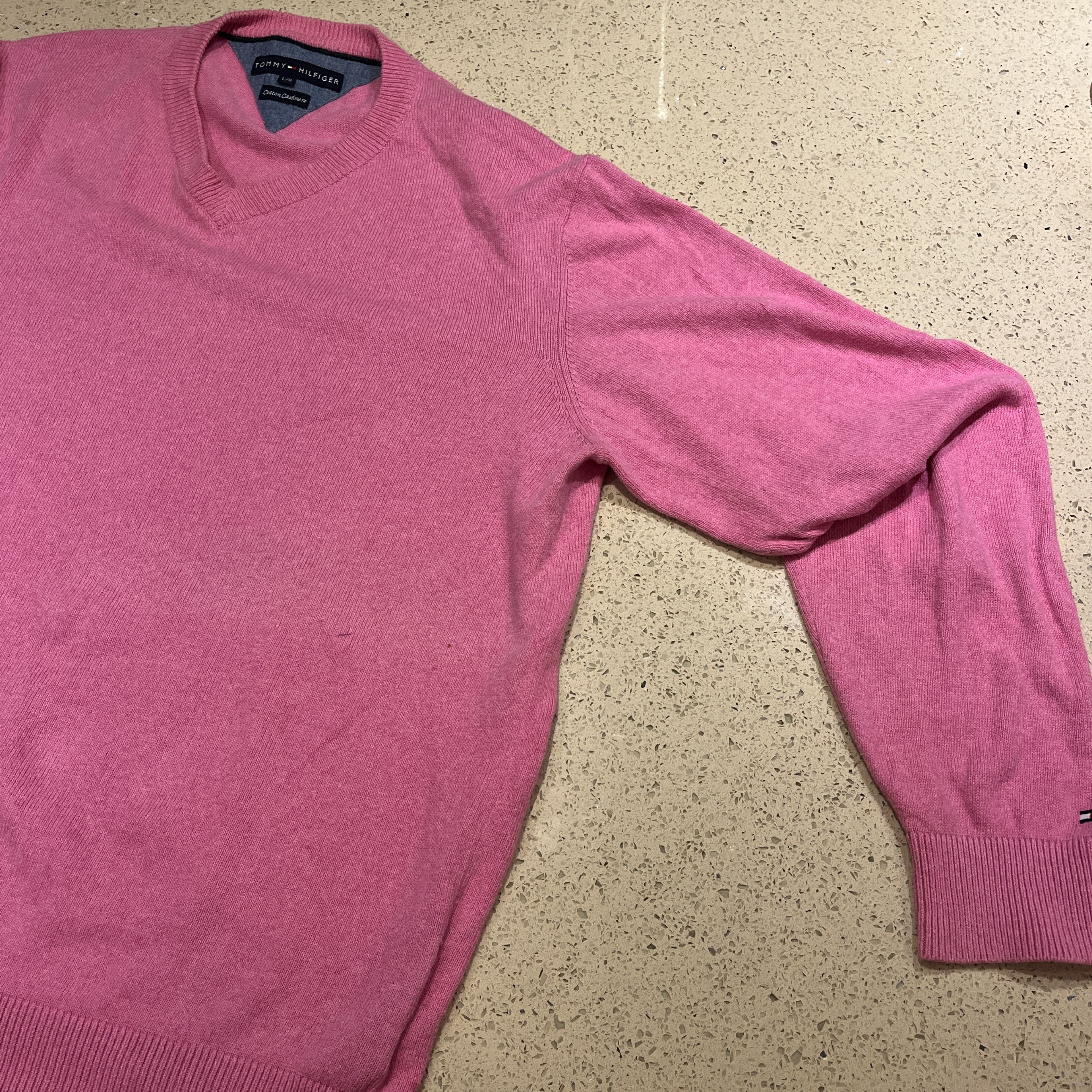 Tommy Hilfiger Smart Casual Cashmere Sweater Size US L / EU 52-54 / 3 - 3 Thumbnail