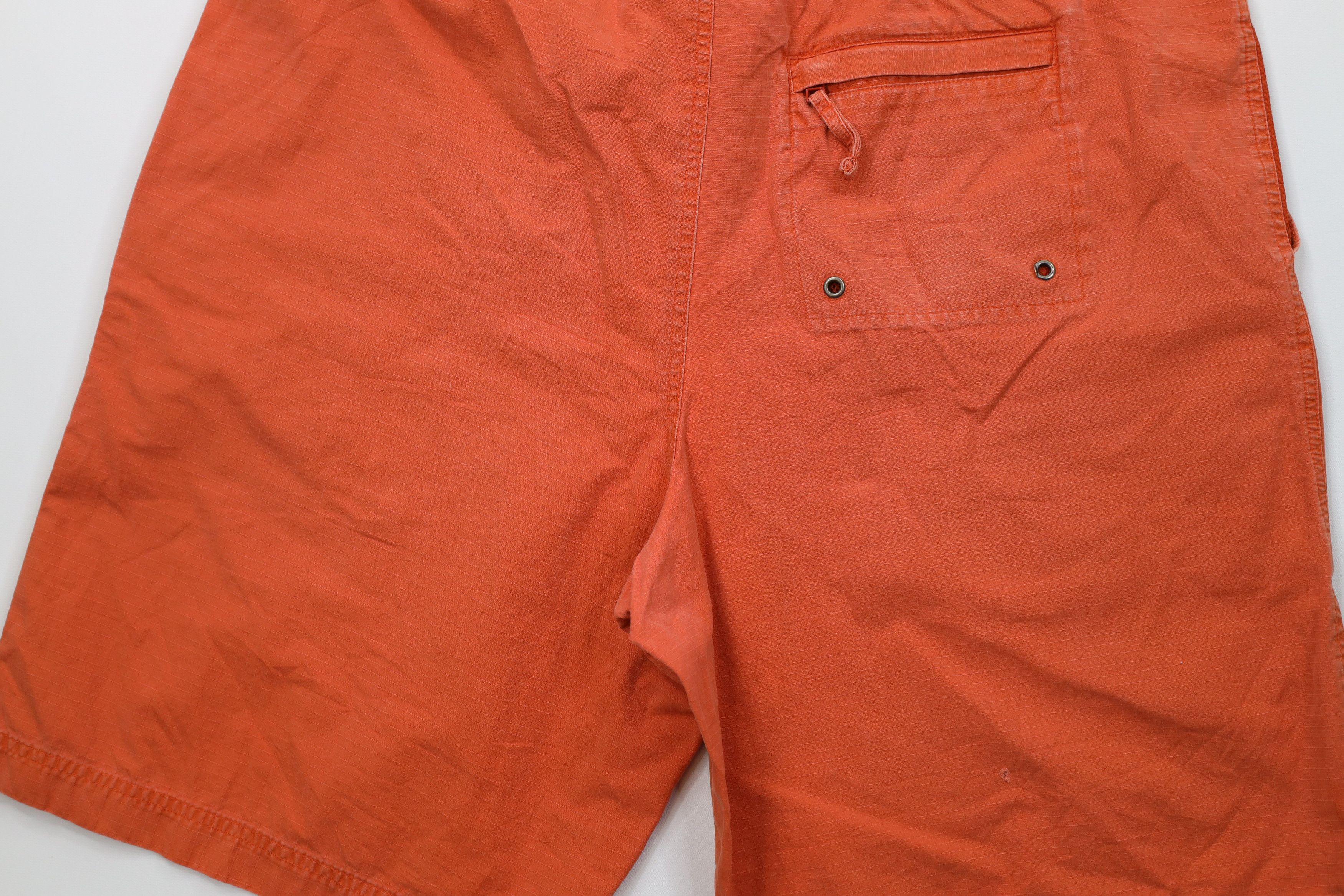 Gap Vintage Y2K 2000 Gap Ripstop Cargo Shorts Orange Cotton Size US 36 / EU 52 - 11 Thumbnail