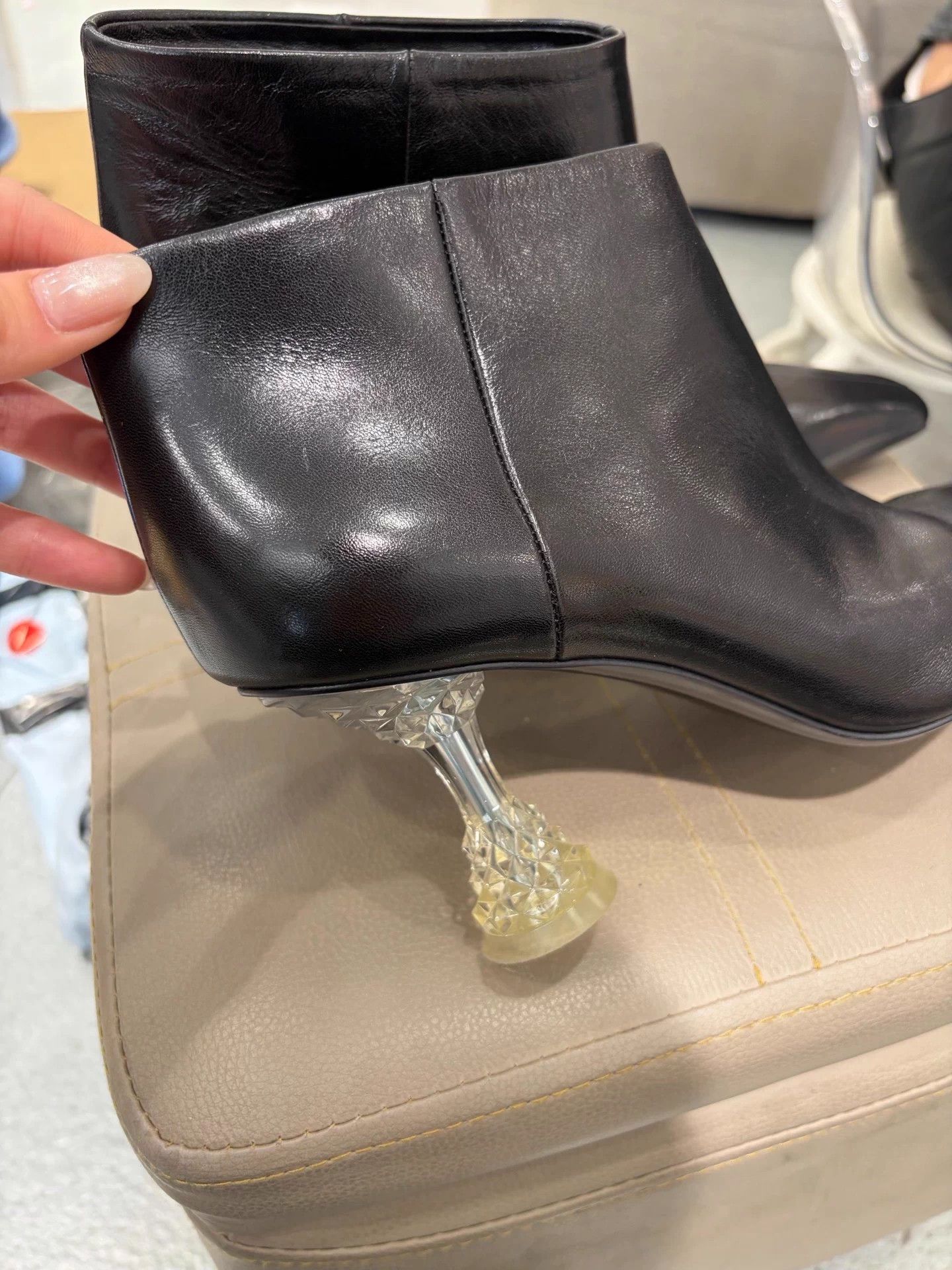 Celine Celine Runway Pointy Toe Leather Bootie 99 New 39 (38-38.5) Size US 8 / IT 38 - 3 Thumbnail