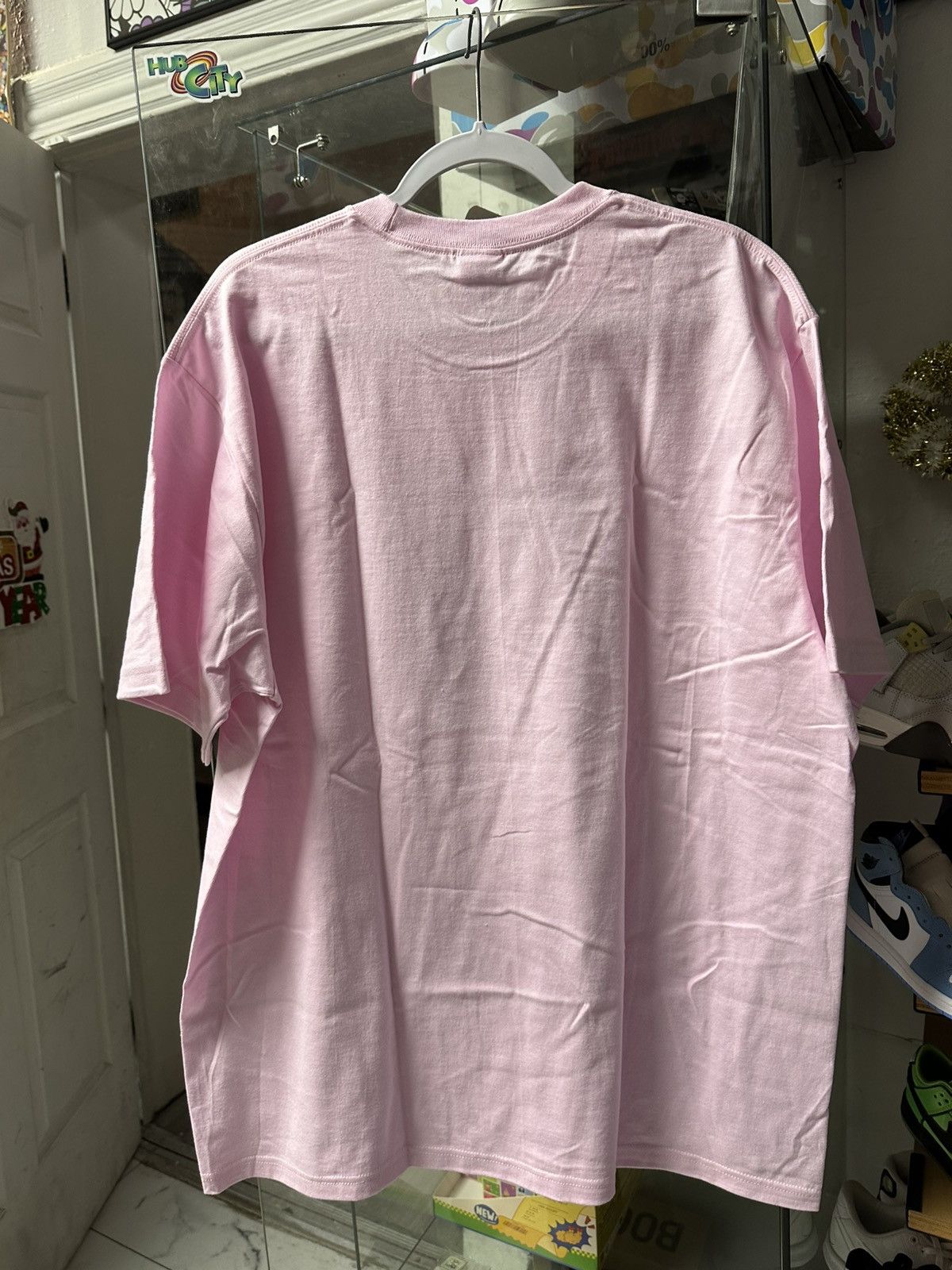 Supreme Supreme 2025 Christmas Tee (Pink) Size US XL / EU 56 / 4 - 2 Thumbnail