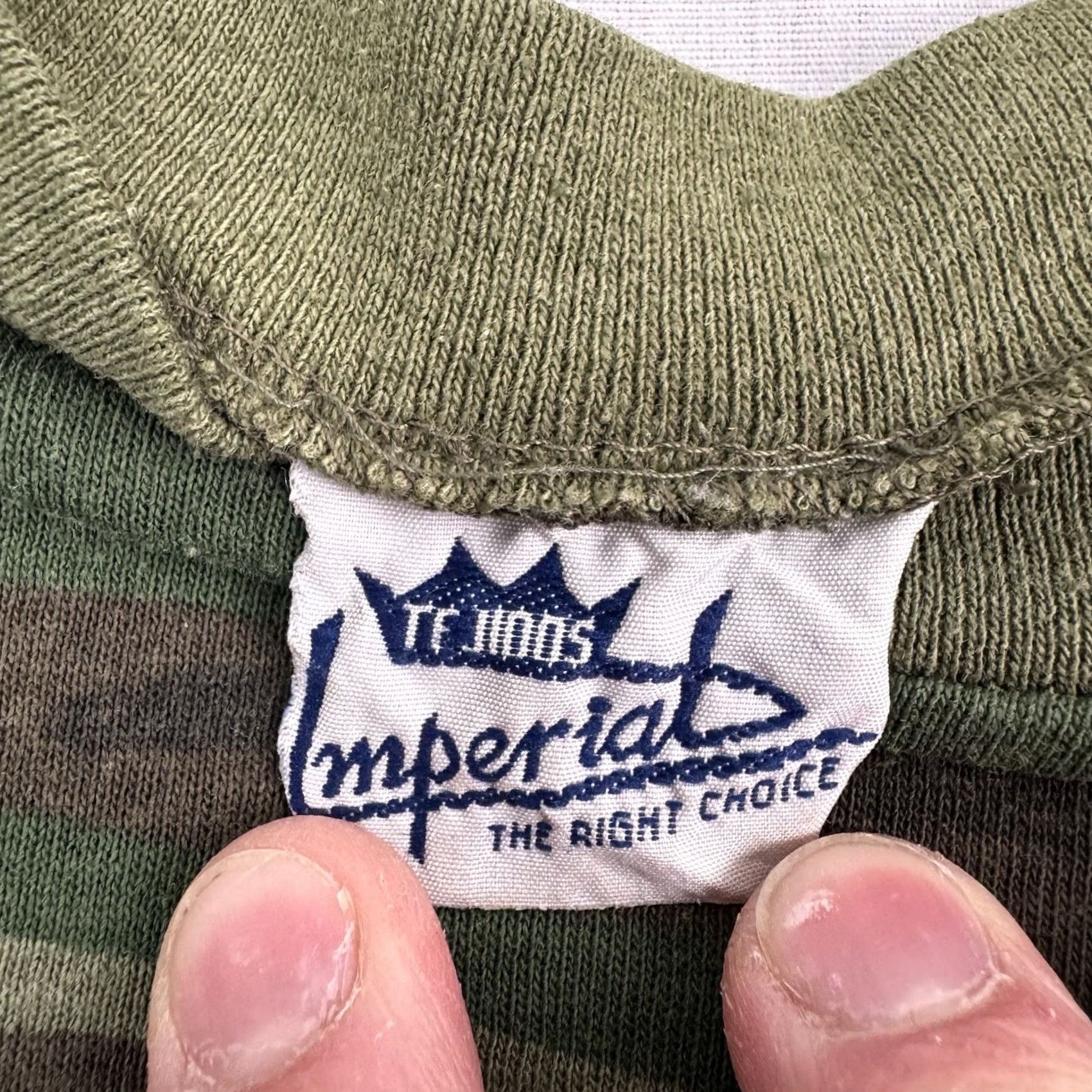 Imperial VINTAGE Imperial Camo Pocket T Shirt Adult Large Hunting Outdoor Nature 80s Made In USA Mens Shirt XS? Size US L / EU 52-54 / 3 - 6 Thumbnail