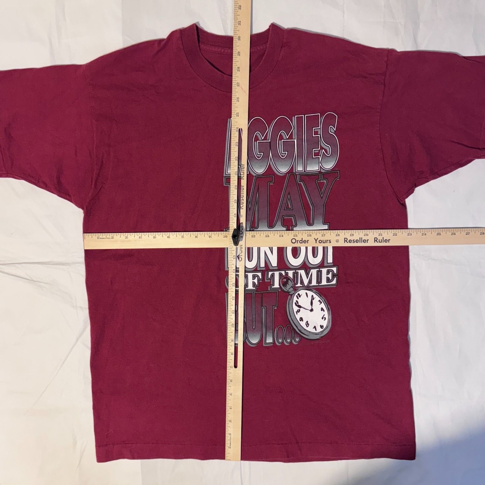 Gildan Vintage 90s Texas A&M Aggies College Football Tshirt XL Maro Size US XL / EU 56 / 4 - 3 Thumbnail