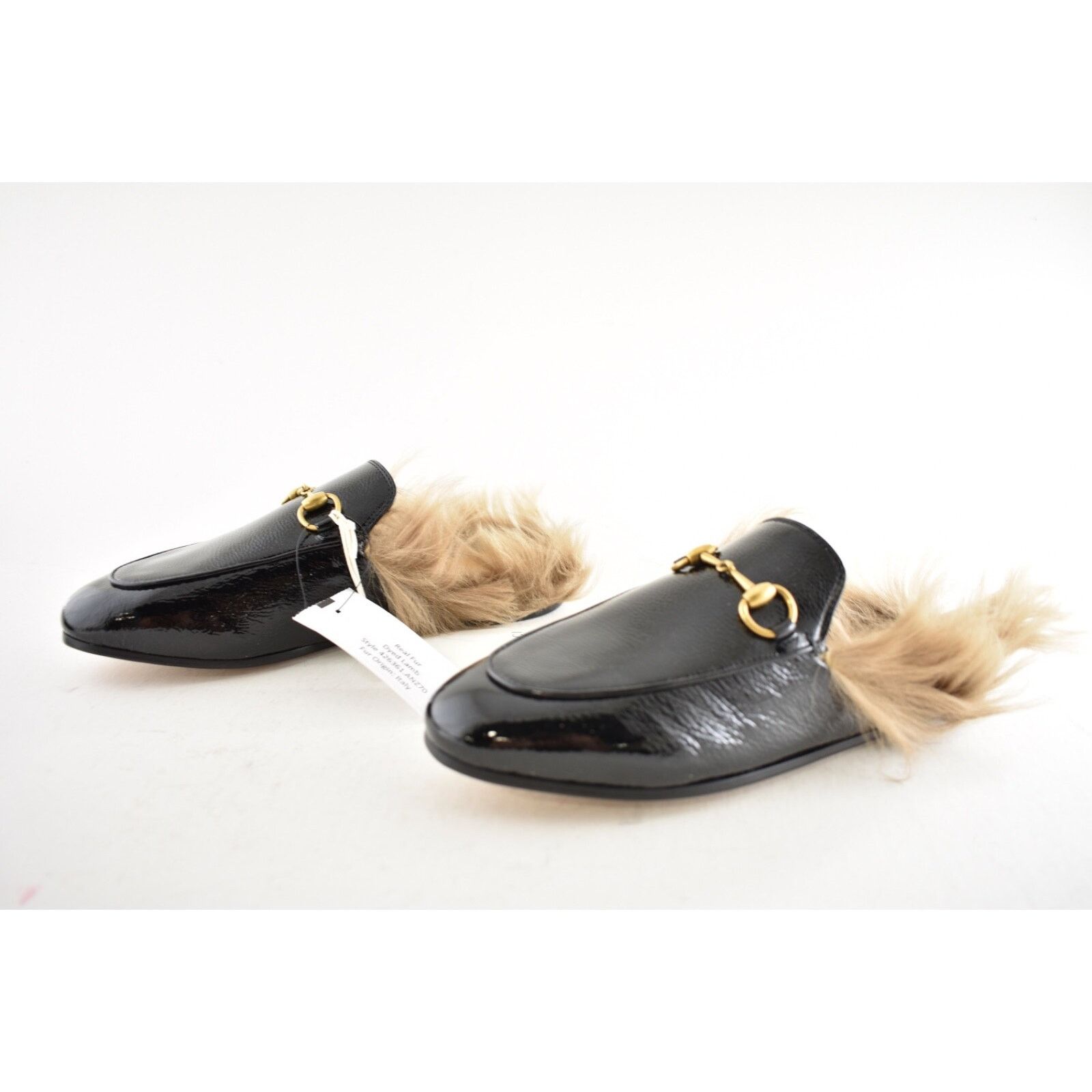 Gucci Princetown Leather Fur Loafer Slide Slip Mule Slipper 35 Size US 5 / IT 35 - 10 Thumbnail