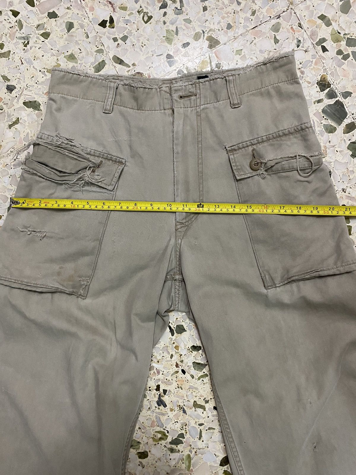 Japanese Brand Oshkosh Cargo Monkeypants Distressed Size US 31 - 13 Thumbnail