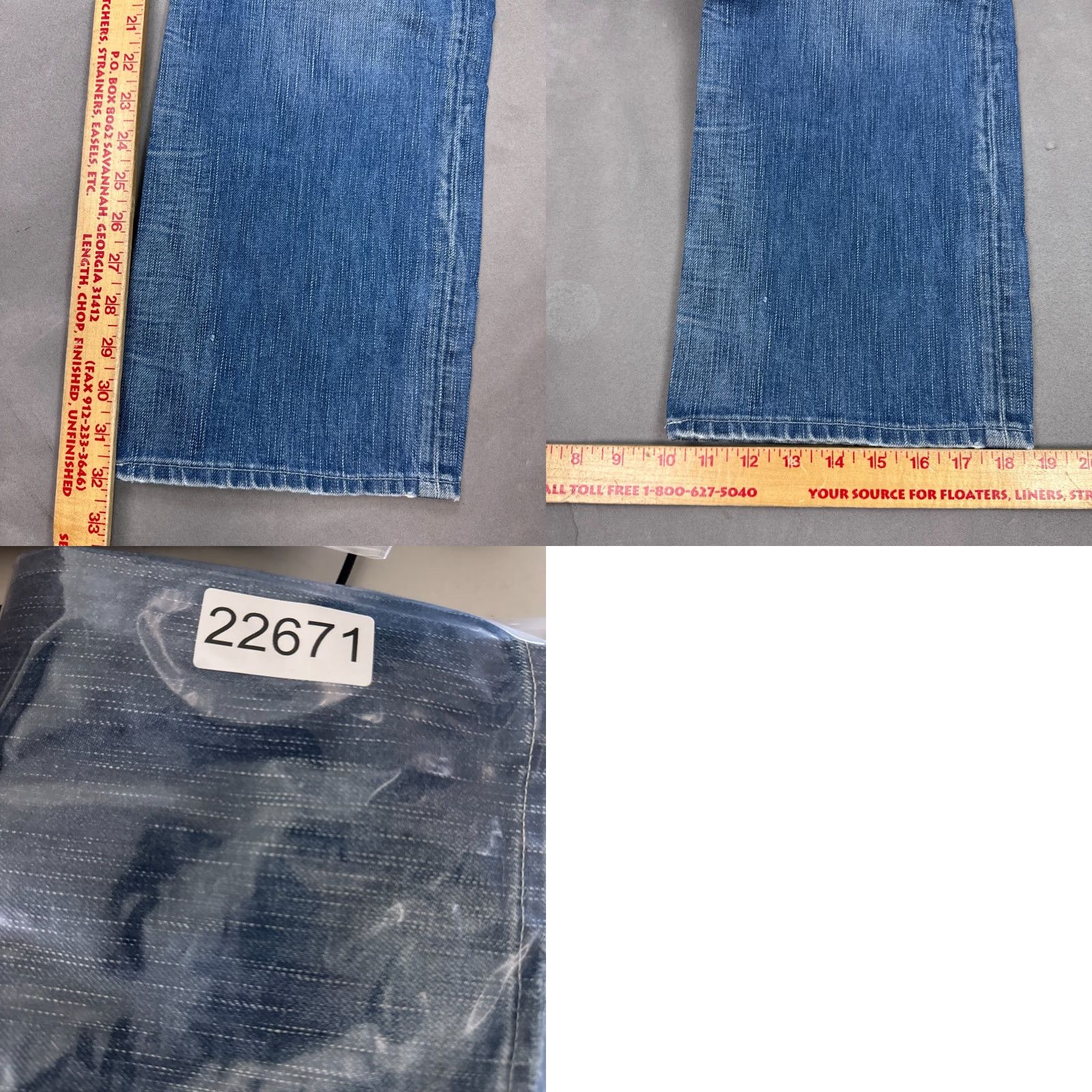 G-Star G Star Raw Jeans Mens 34x32 Blue Coder Button Fly Faded Distressed Denim 5-Pocket Straight Regular Jeans Mens XS? Size US 33 - 10 Thumbnail