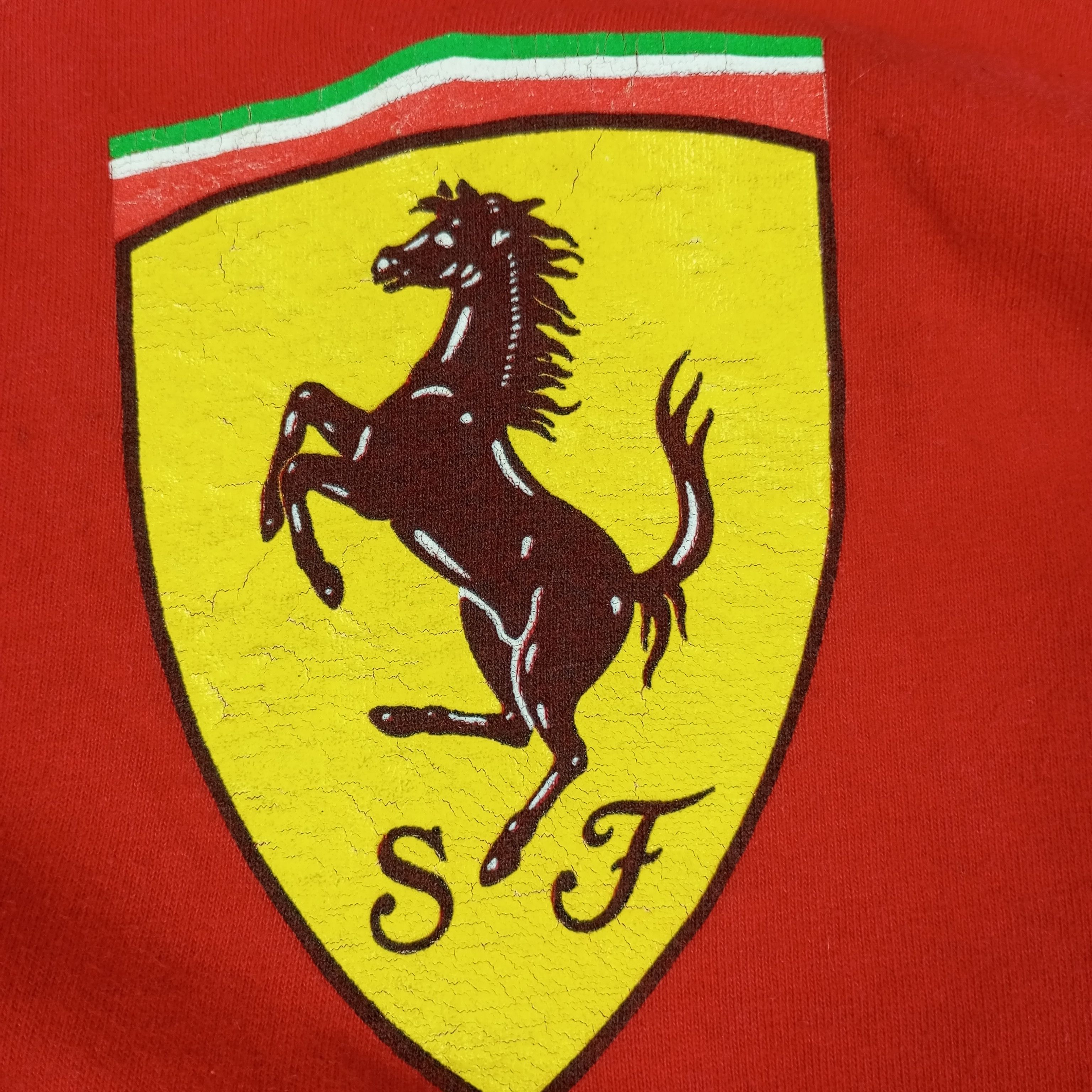 Ferrari × Vintage Ferrari Luxury Motorsports Logo Design Vintage Tshirt Size US XL / EU 56 / 4 - 8 Thumbnail