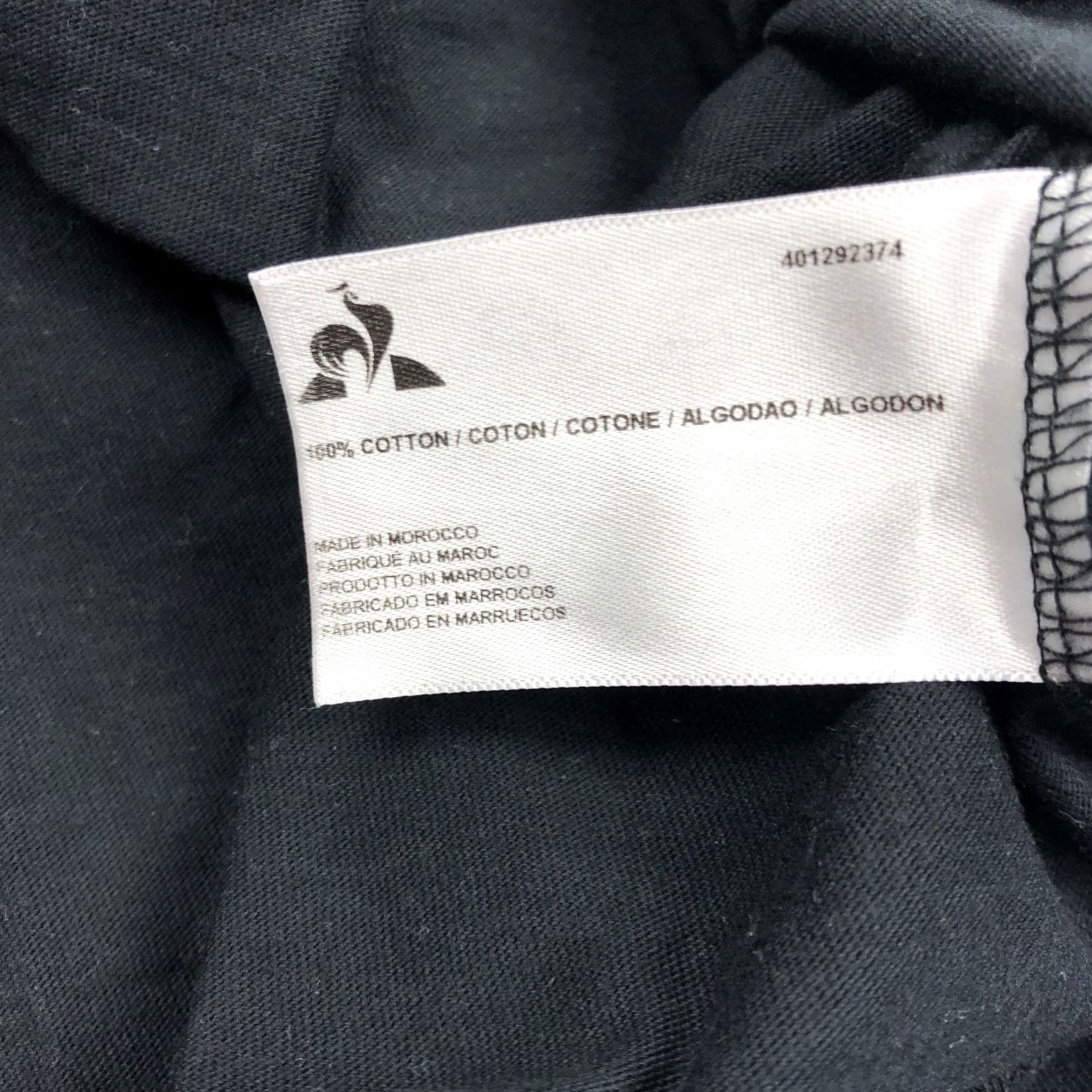 Le Coq Sportif Le Coq Sportif Men's Black Embroidered Logo T-Shirt S Crew Neck Regular Size S Size US S / EU 44-46 / 1 - 7 Thumbnail