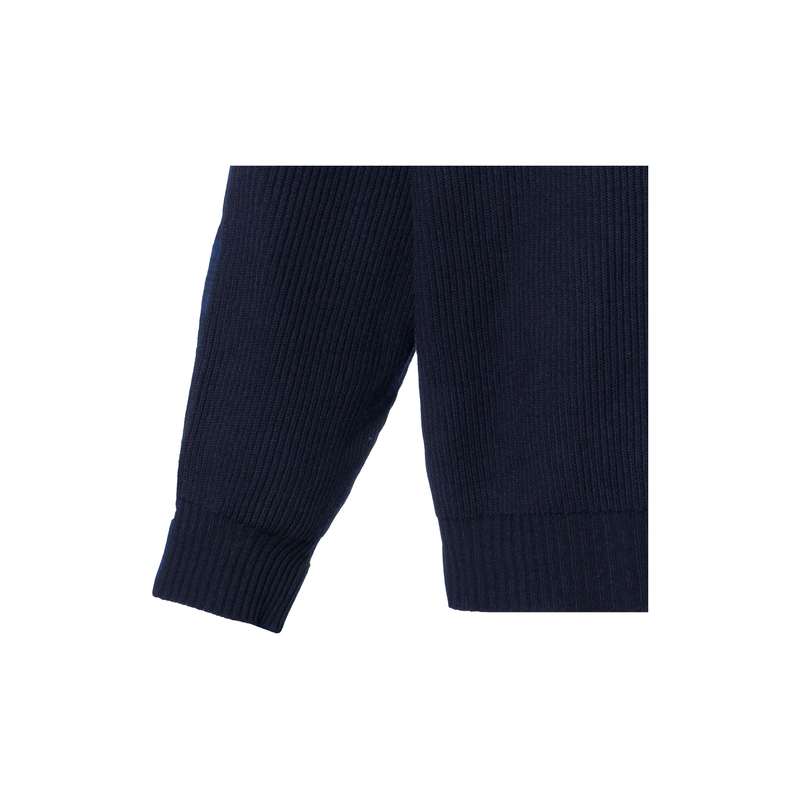 Balenciaga o1mt1gz0125 Hybrid V-Neck Shirt in Navy Blue Size US S / EU 44-46 / 1 - 4 Thumbnail