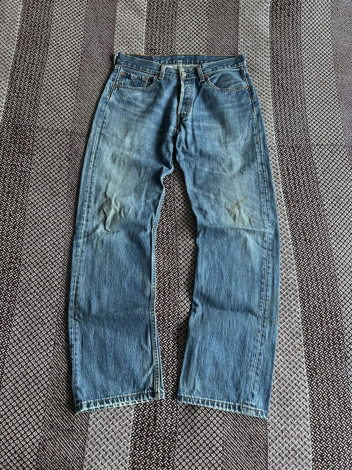 Levi's Vintage Levis 501 Denim Wash Dirty Jeans Streetwear Size W32 Size US 32 / EU 48 - 10 Thumbnail