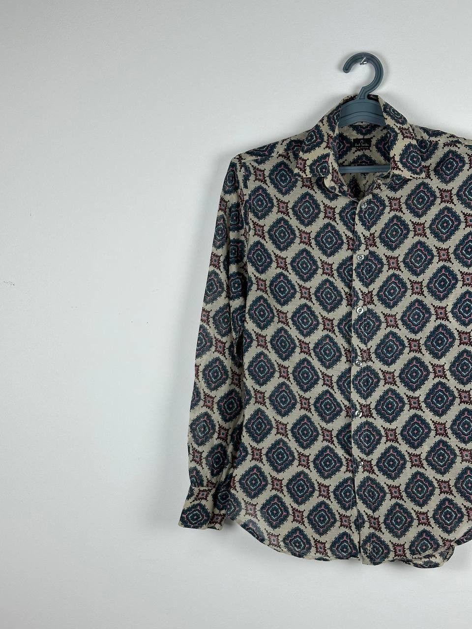 Designer × Paul Smith Paul Smith Silk Graphic Ornament Luxury Shirt Size US S / EU 44-46 / 1 - 2 Thumbnail