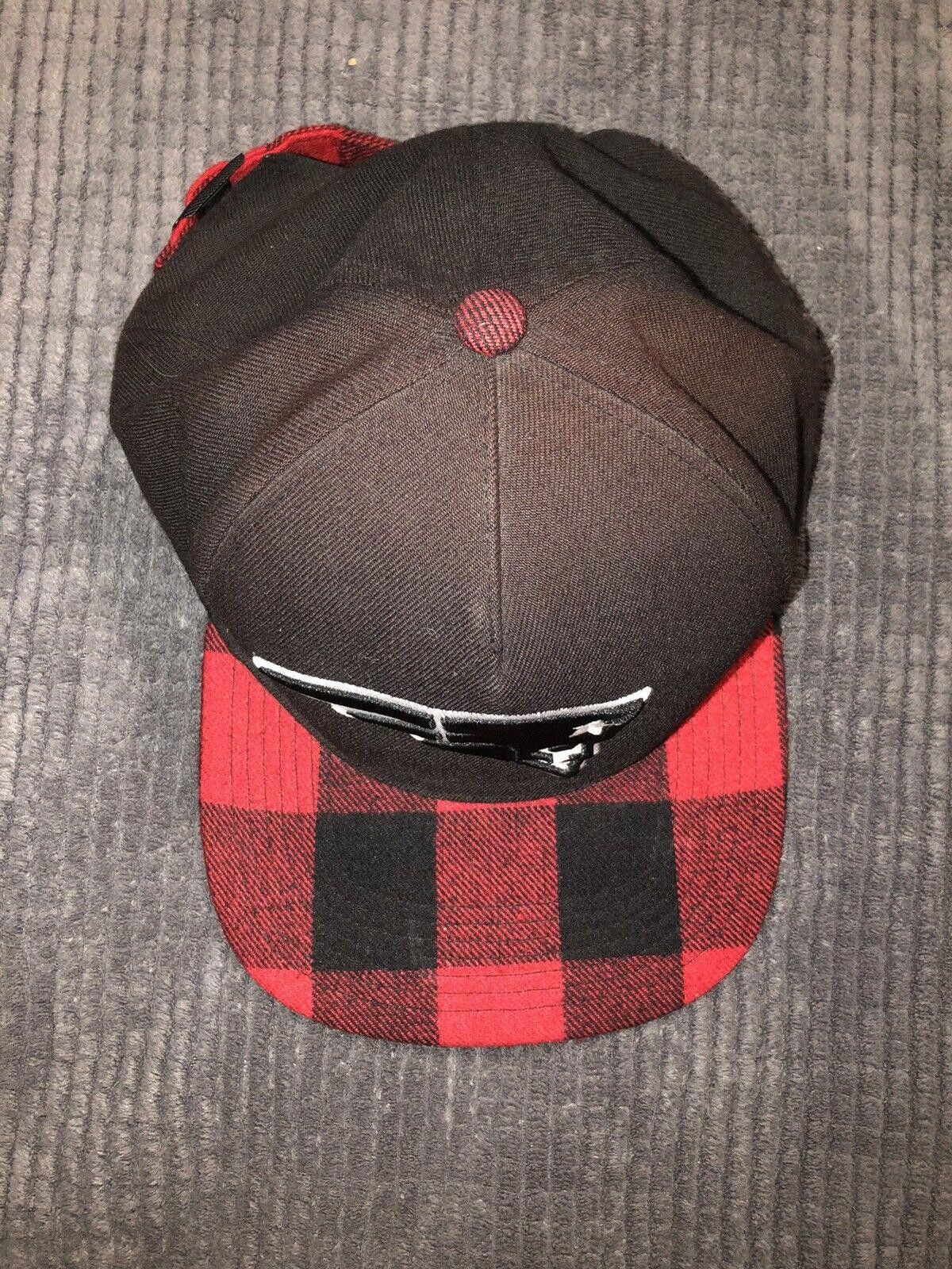 47 Brand Patriots 47 Snap Button NFL Red Black Plaid Flannel OSFA Hat Size ONE SIZE - 2 Thumbnail