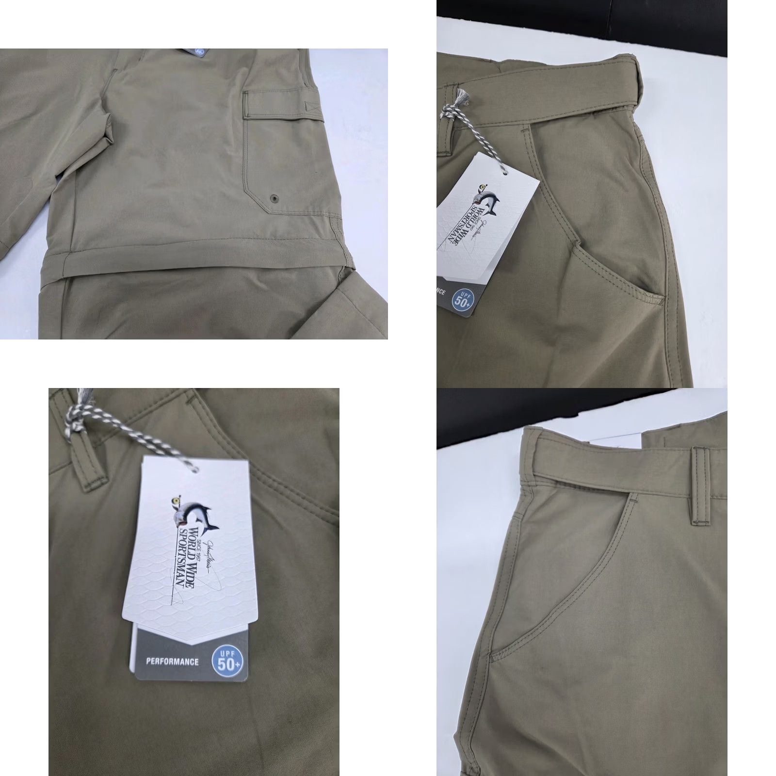 Vintage NWT World Wide Sportsman Fallen Rock Ultimate Convertible Beige Pants 38 #8670 Size US 38 / EU 54 - 8 Thumbnail