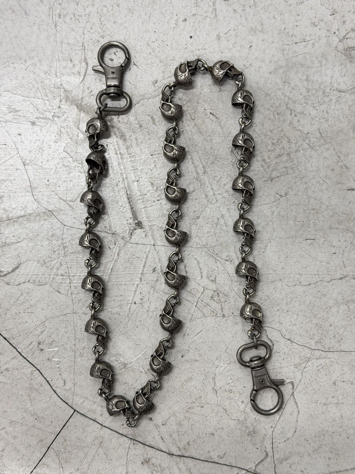 Vetements SS19 Metal Skull Wallet Chain | Grailed