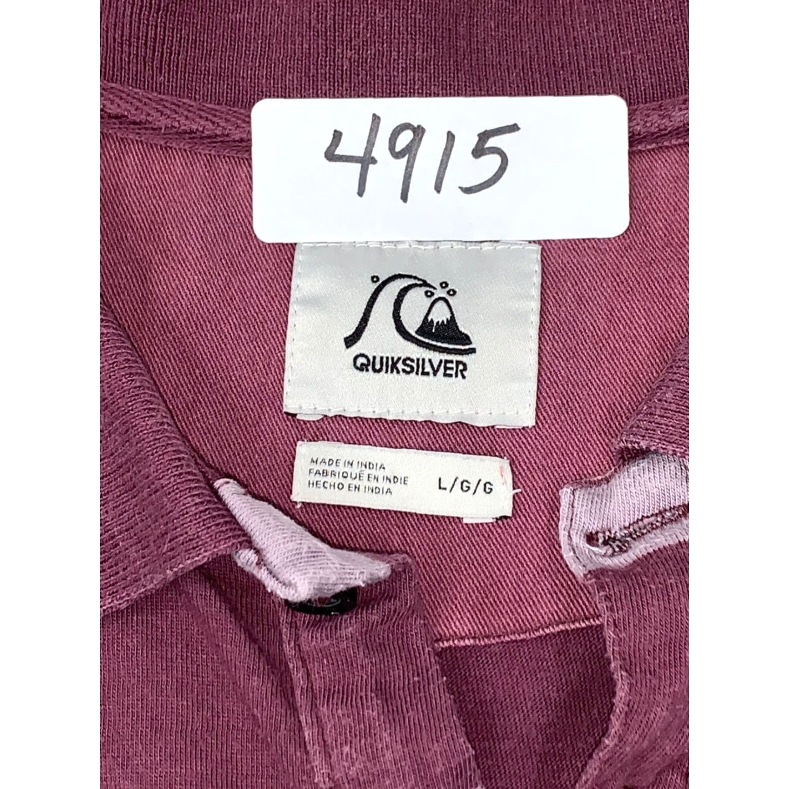 Quiksilver Quiksilver Polo Shirt Men Striped Short Sleeve Casual Maroon Red L Size US L / EU 52-54 / 3 - 3 Thumbnail