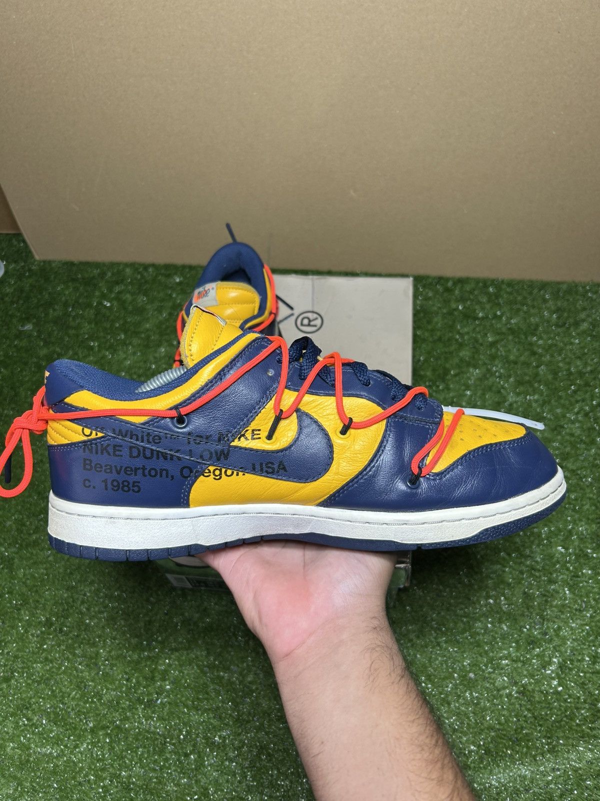 Nike × Off-White Nike dunk low Offwhite University Red Size US 11 / EU 44 - 4 Thumbnail