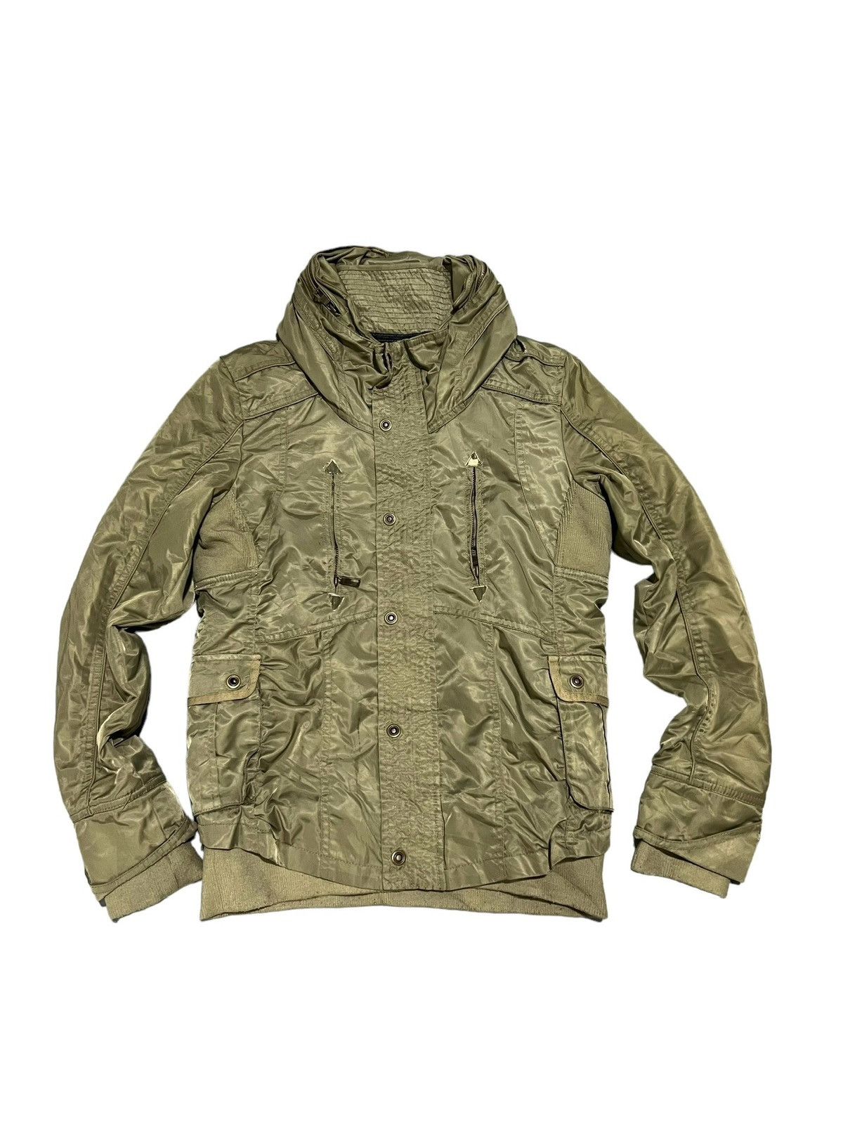 image of 14Th Addiction x Beauty Beast Xfrm Bono Jacket In Olive Khaki Green, Men's (Size Small)