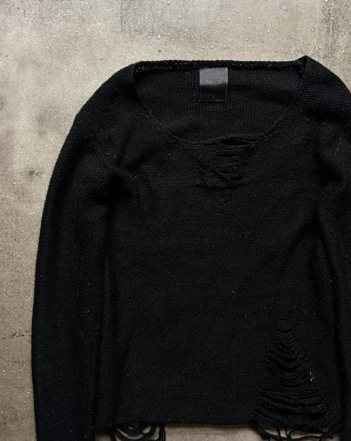 Other MIDAS 1990s Distressed Grunge Knit Top Size US S / EU 44-46 / 1 - 3 Thumbnail