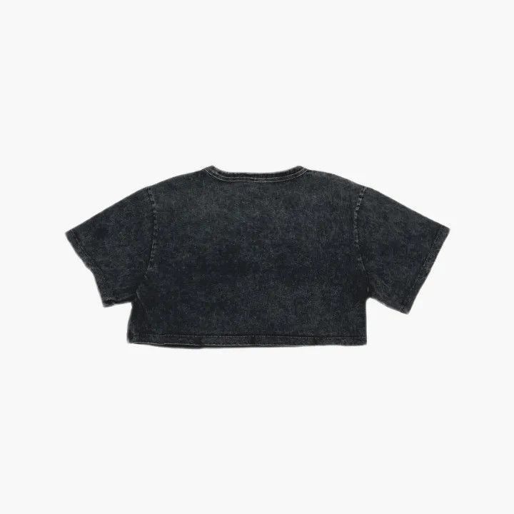 Alexander Wang Alexander Wang SS22 Cropped Logo T-shirt in Gray - Size M / US 6-8 / IT 42-44 - 3 Thumbnail