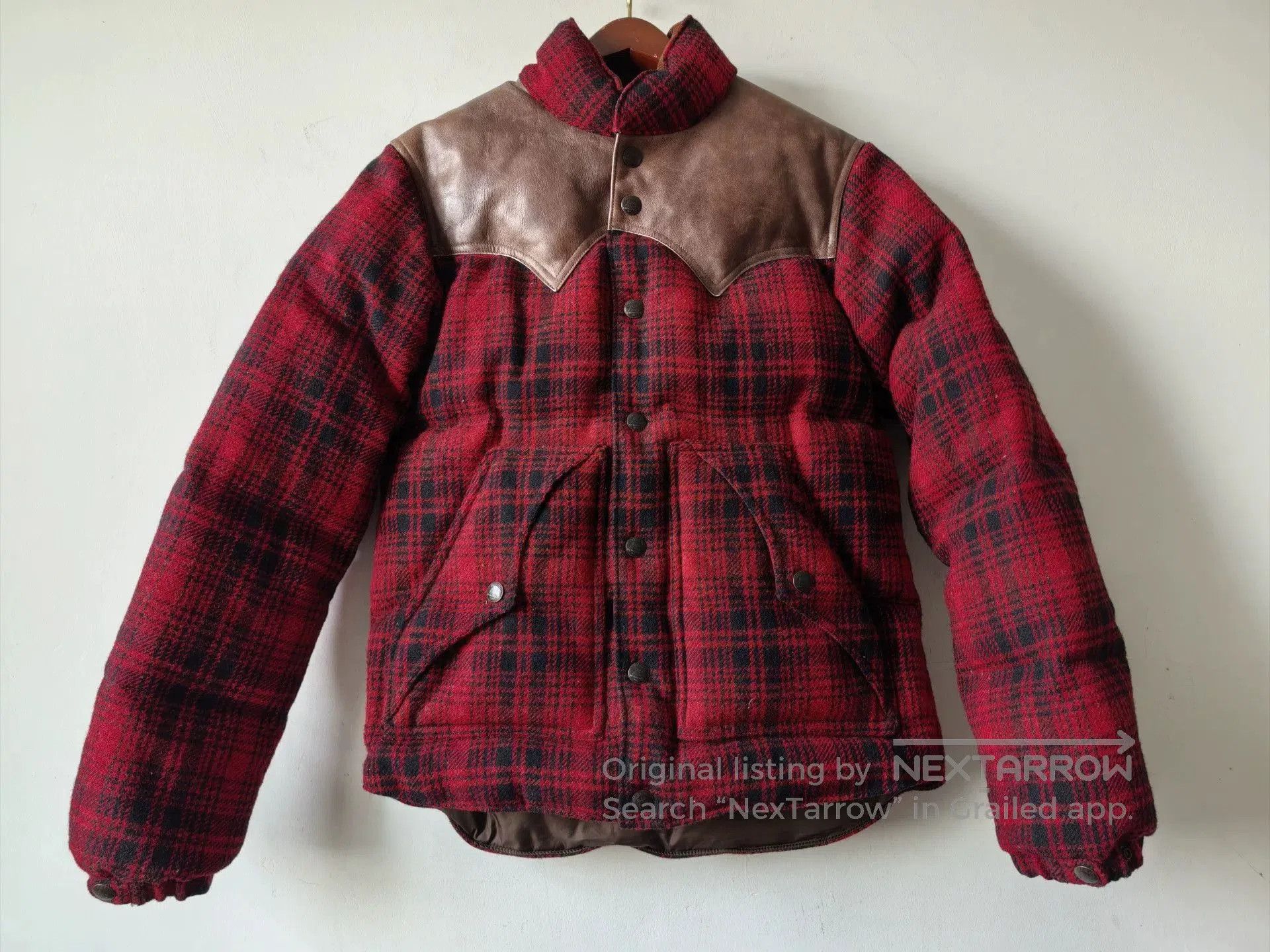 RRL Ralph Lauren RRL Double RL Vintage Wool Leather Down Jacket. Size US S / EU 44-46 / 1 - 3 Thumbnail