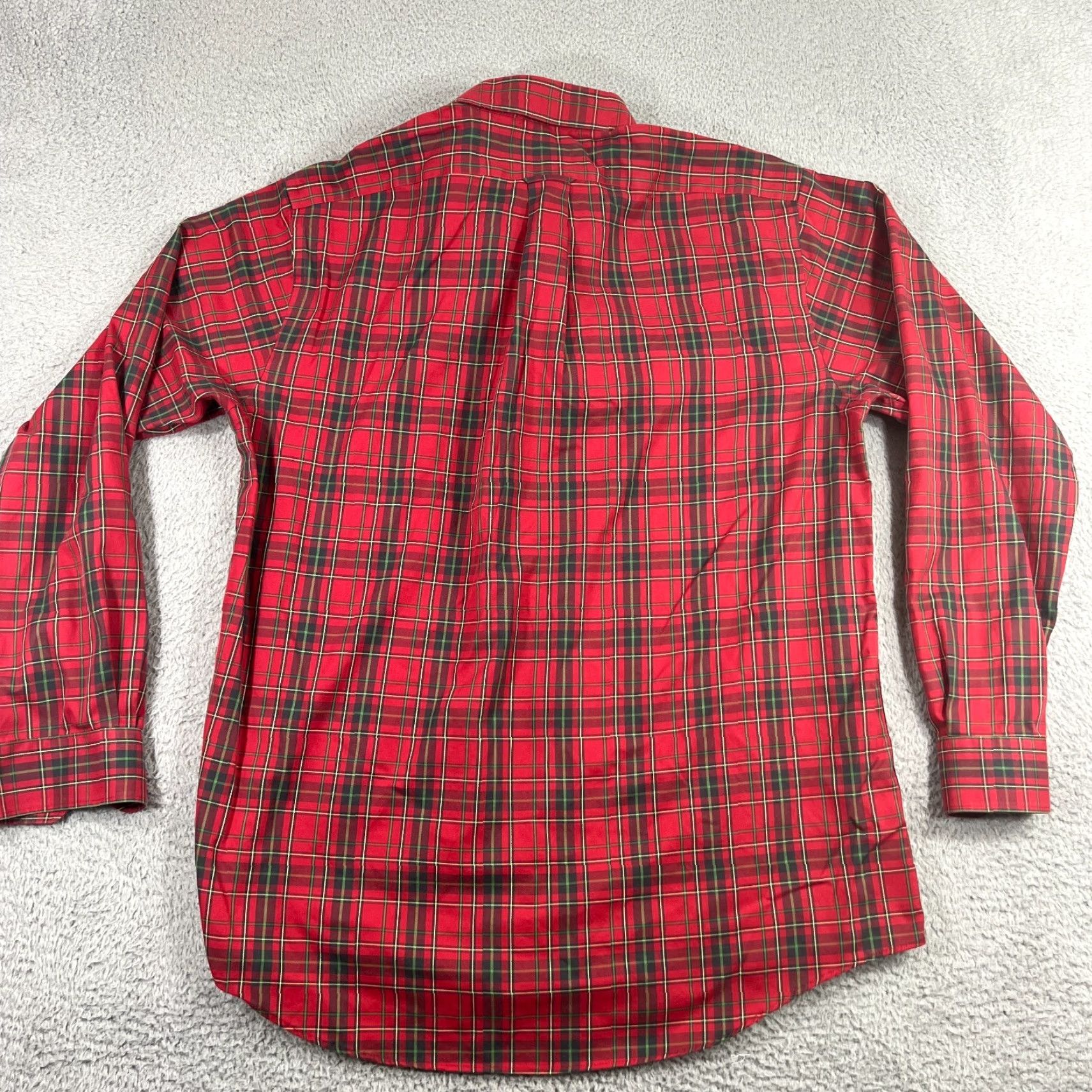 Allen Edmonds Allen Edmonds Red Plaid Shirt Mens XL Long Sleeve Button-Up Cotton Size US XL / EU 56 / 4 - 6 Thumbnail