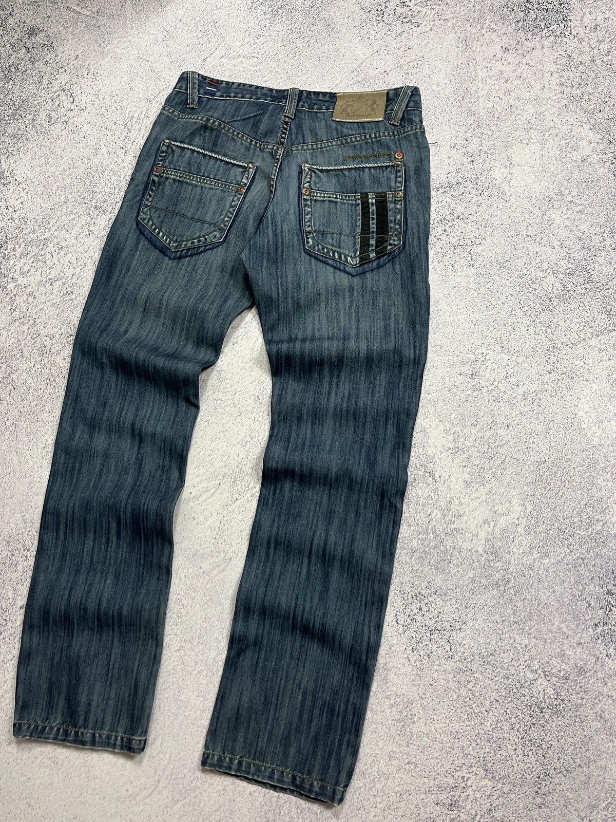 Japanese Brand × Lambretta × Vintage Vintage 90’s Lambretta Denim Streetwear Hype Jeans Y2k Logo Size US 32 / EU 48 - 12 Thumbnail