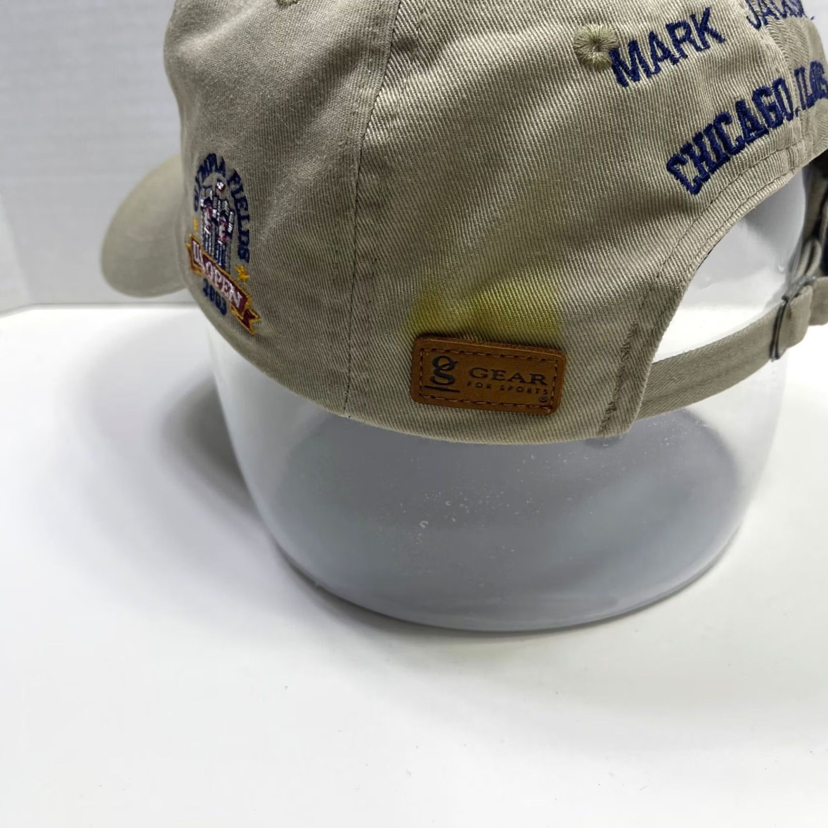 Vintage VINTAGE 2003 US Open Golf Hat Cap Beige Leather Patch Mark Jackson Chicago Illinois Mens One Size Adjustable Cotton Size ONE SIZE - 5 Thumbnail