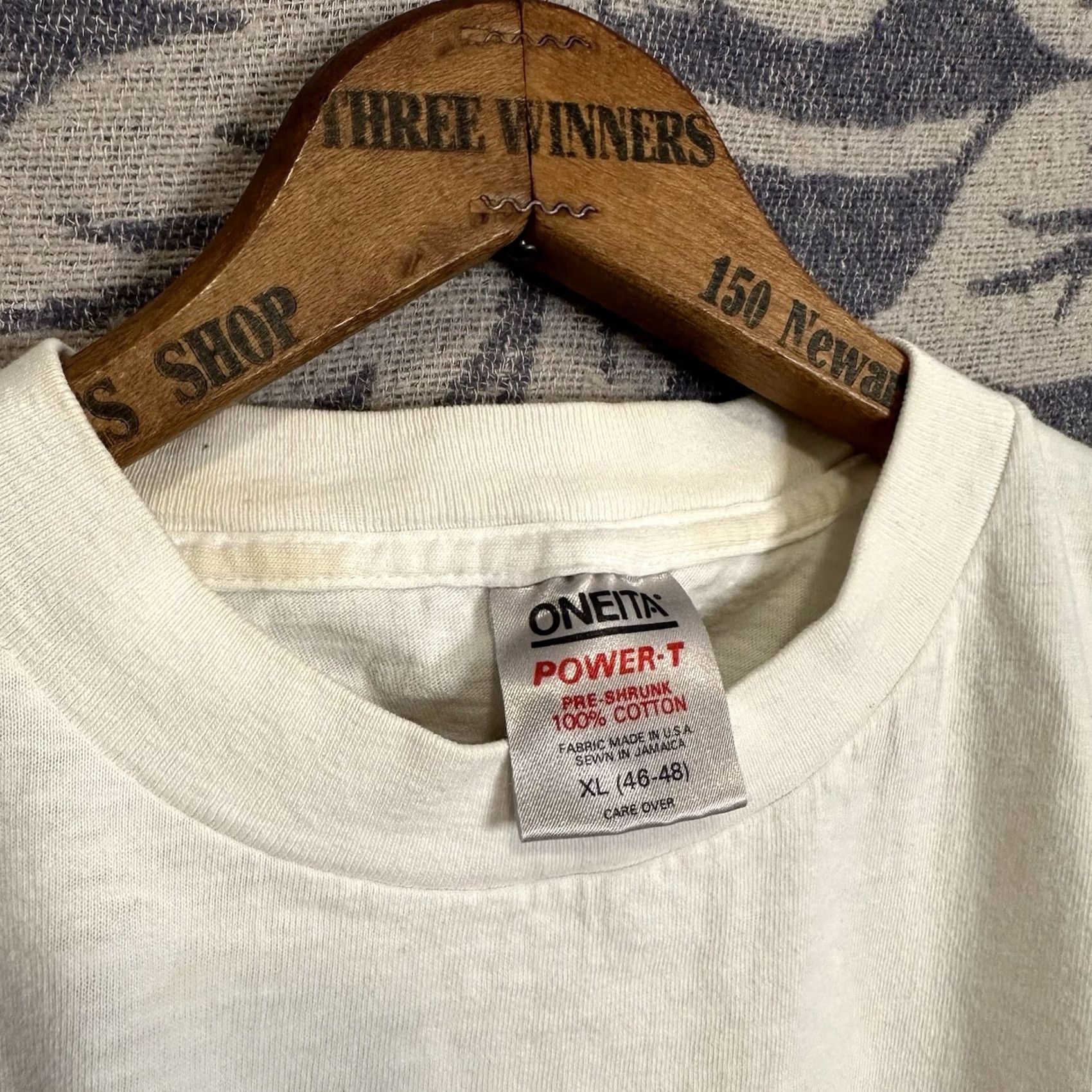 Vintage VINTAGE Oneita Americas Funniest Home Videos AFV White Tee Shirt T-Shirt 90s XL Mens Short Sleeve Crew Neck Cotton Logo 90s Funny Decade Vintage Size US XL / EU 56 / 4 - 4 Thumbnail