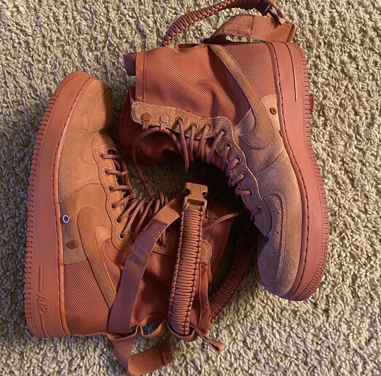 Nike Nike SF AF1 High Monochrome Rust Red Size 11.5 Size US 11.5 / EU 44-45 - 1 Thumbnail