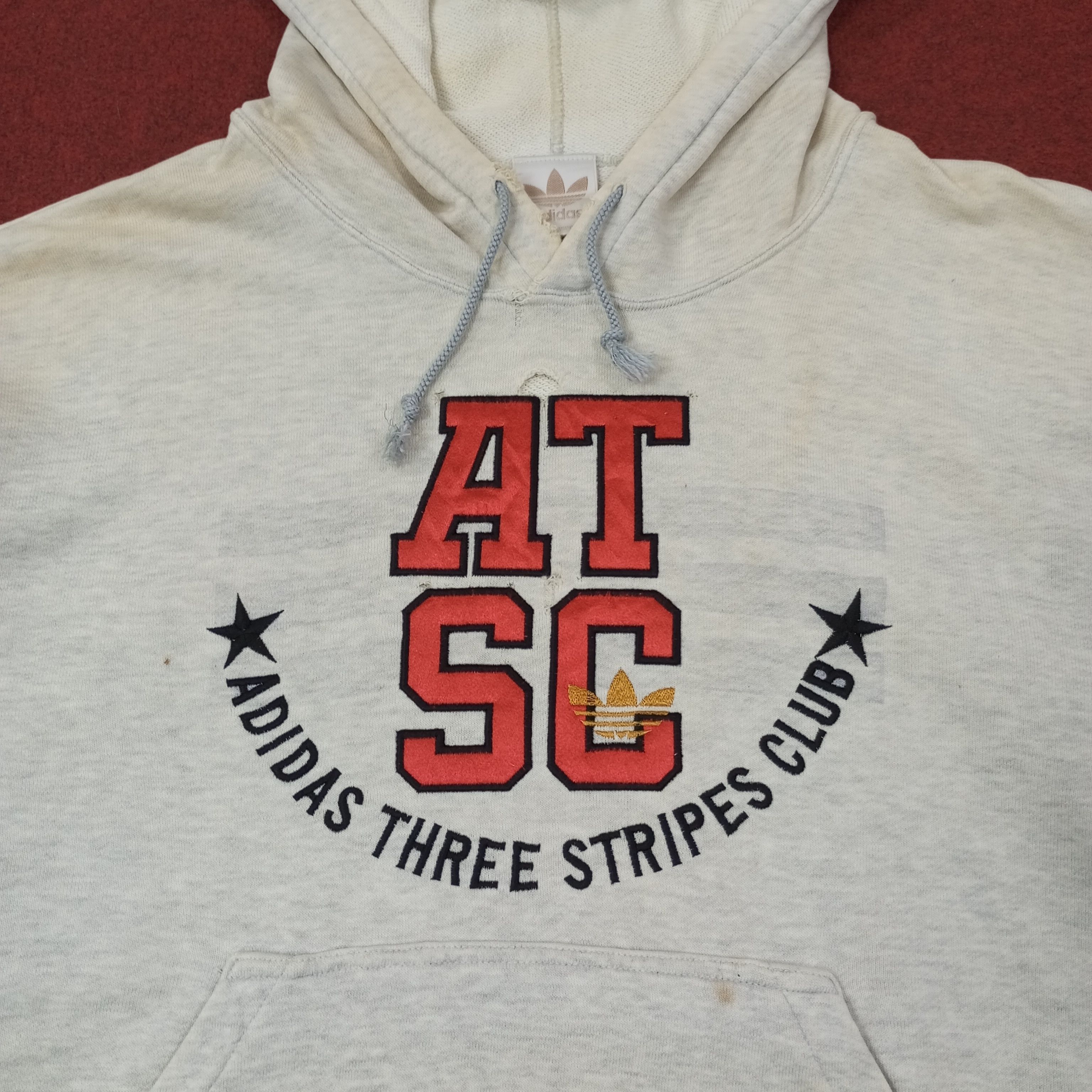 Adidas Adidas Center Design Distressed Hoodies c225n15 Size US L / EU 52-54 / 3 - 2 Thumbnail