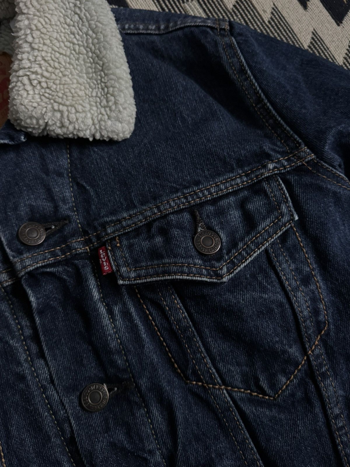 Levi's Vintage Levi’s Denim Sherpa Size US S / EU 44-46 / 1 - 8 Thumbnail