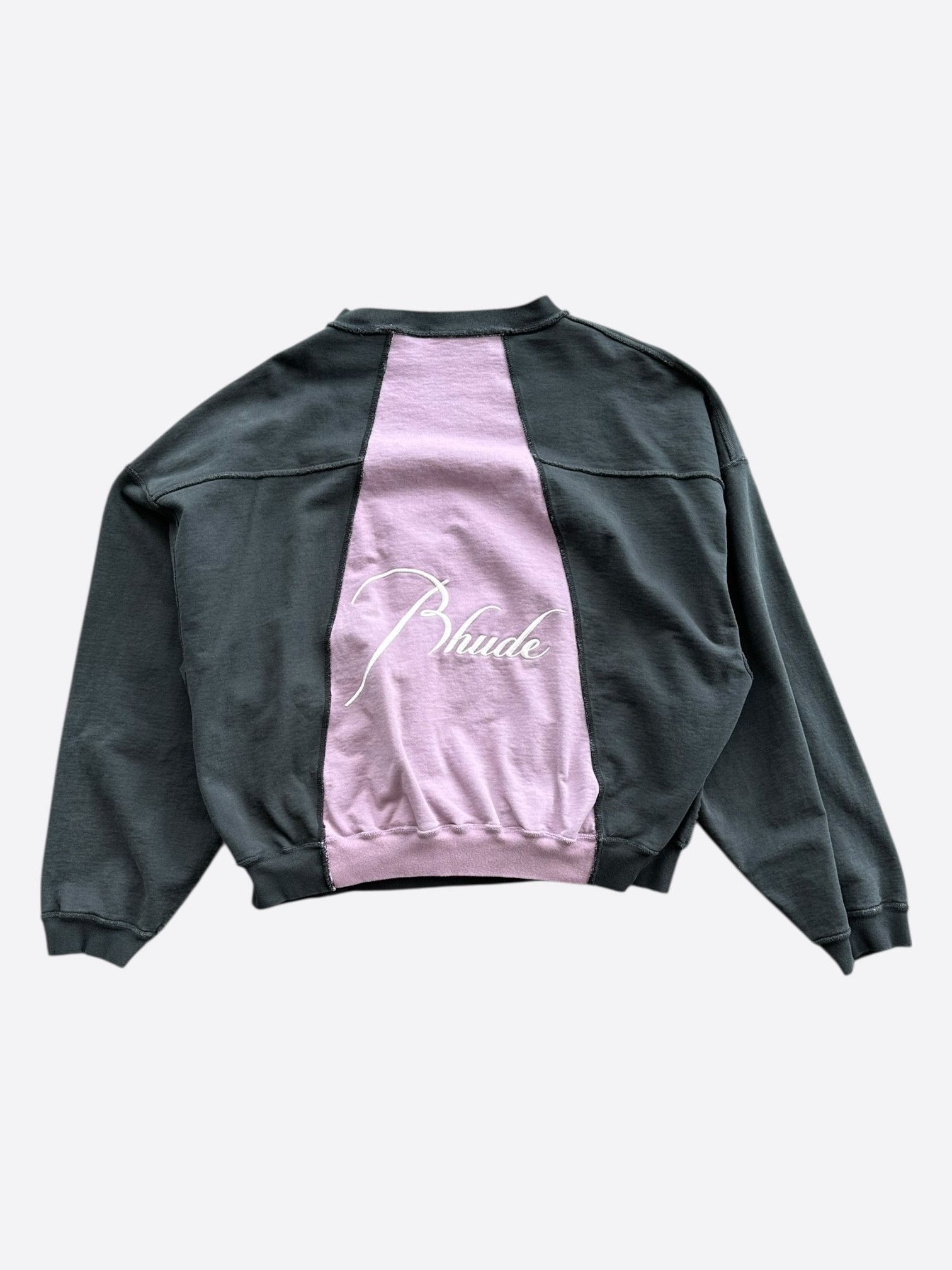 Rhude Rhude White & Pink Logo Panel Sweater Size US L / EU 52-54 / 3 - 2 Thumbnail