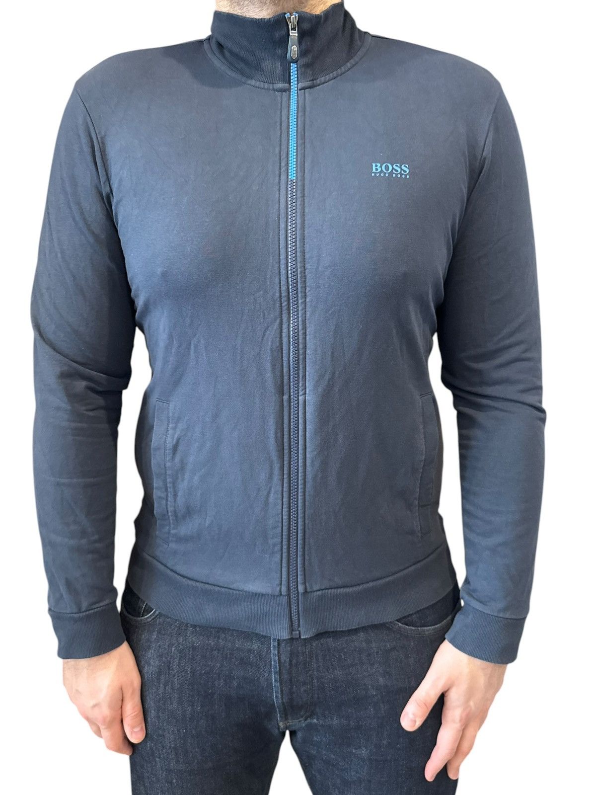 Hugo Boss Hugo Boss Regular Fit Zip Track Jumper Sweatshirt Medium Size US M / EU 48-50 / 2 - 1 Thumbnail