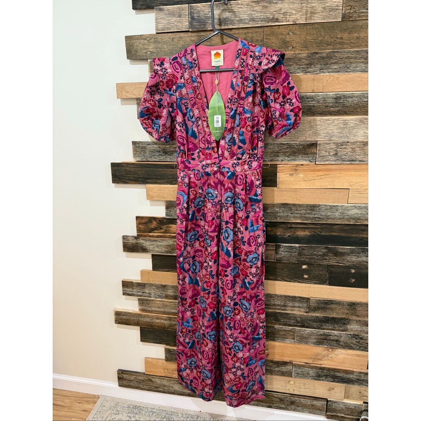 Farm Rio Farm Rio NWT no belt floral jumpsuit sz S Size US 26 / EU 42 - 1 Thumbnail
