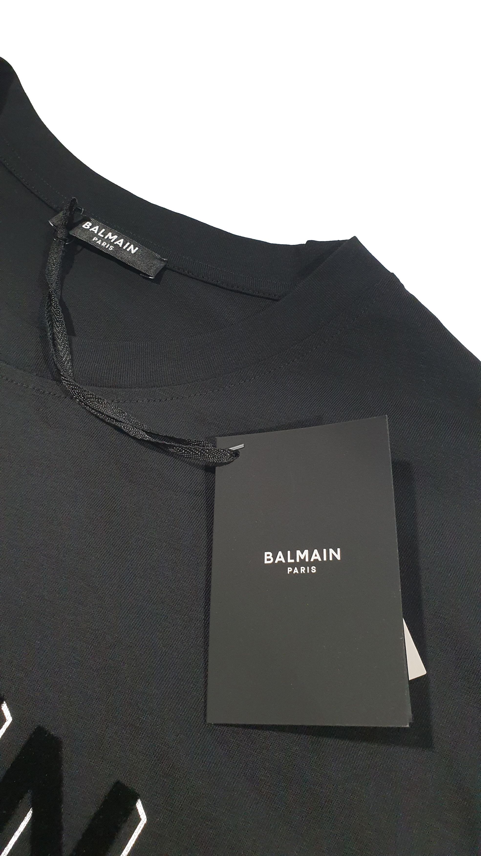 Balmain BALMAIN P. BLACK/SILVER T-SHIRT OVERSIZE CH1EG010 BB99 EJO Size US S / EU 44-46 / 1 - 4 Thumbnail