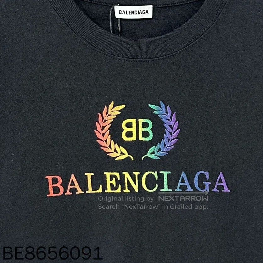Balenciaga Balenciaga Embroidered Wheat Logo T. Size US XL / EU 56 / 4 - 4 Thumbnail
