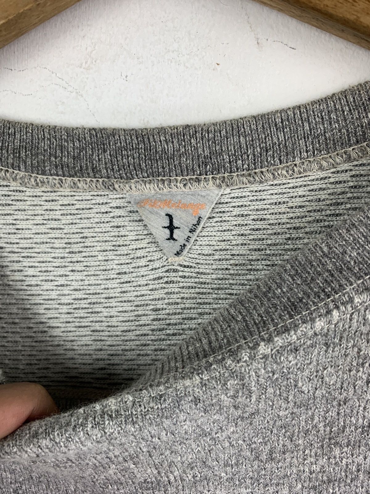 Japanese Brand Filo Melange Sweater Gray Colour Plain Design Size US M / EU 48-50 / 2 - 3 Thumbnail