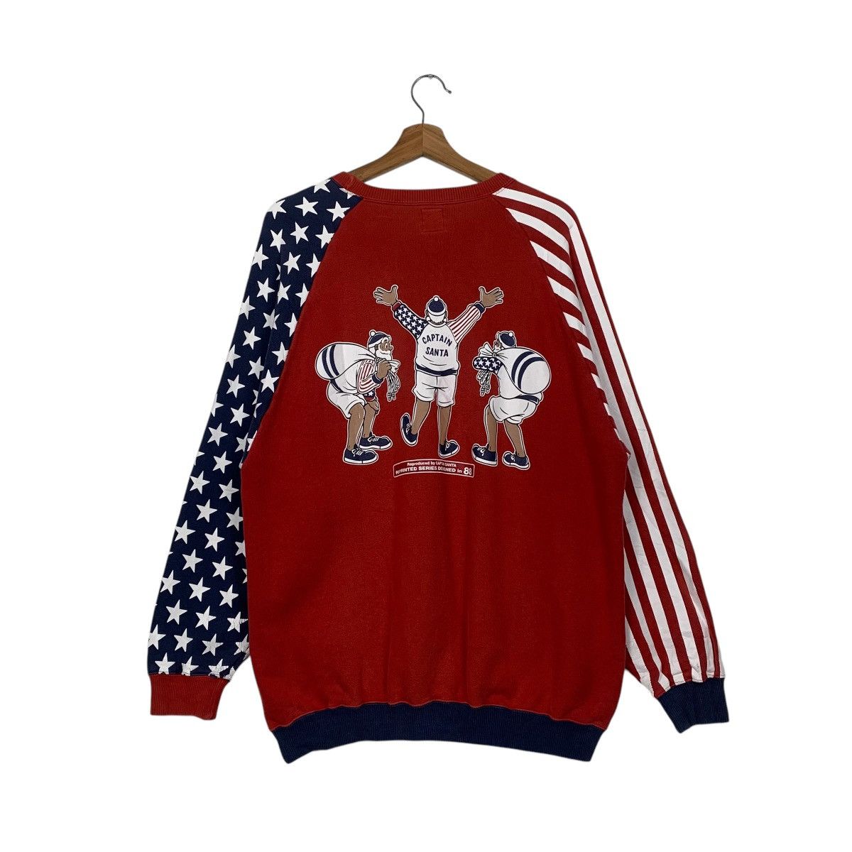 Other Captain Santa America Flag Crewneck Sweatshirt Size US L / EU 52-54 / 3 - 7 Thumbnail